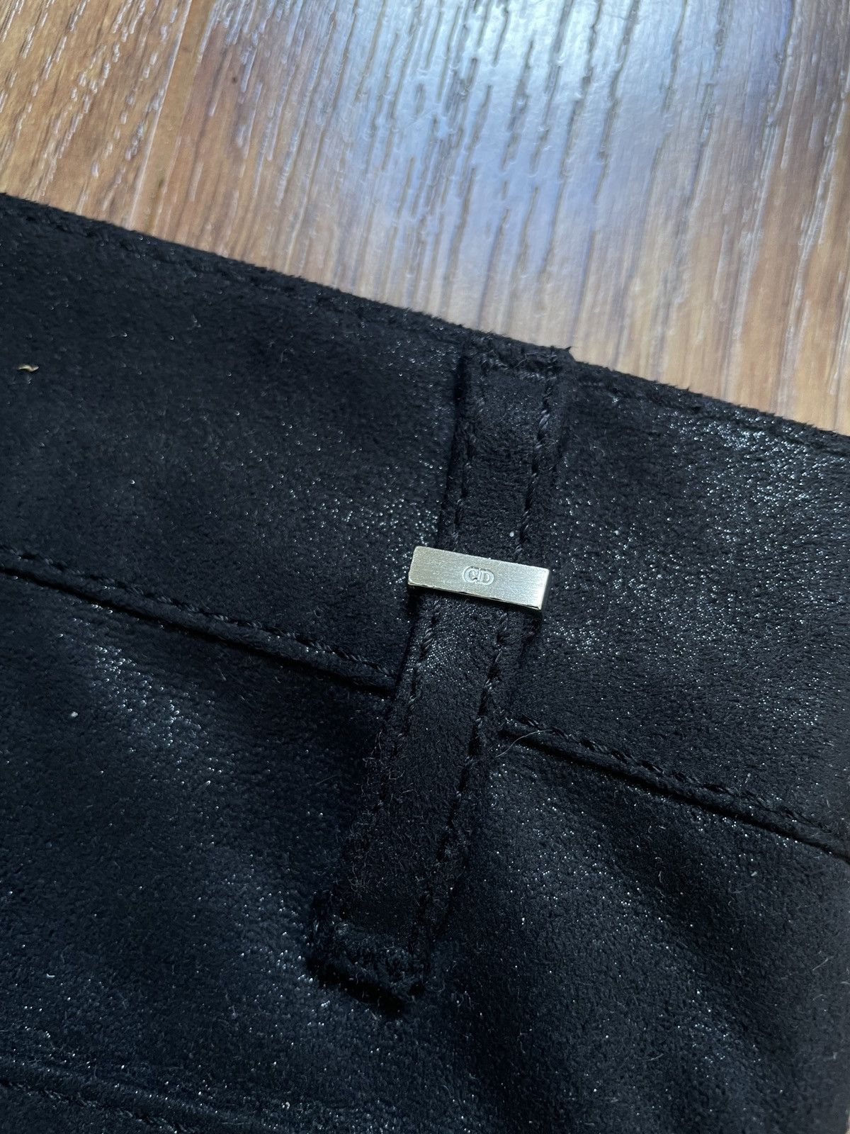 Dior Dior Homme FW08 shiny black trousers by Kris Van Assche Size US 31 - 7 Thumbnail