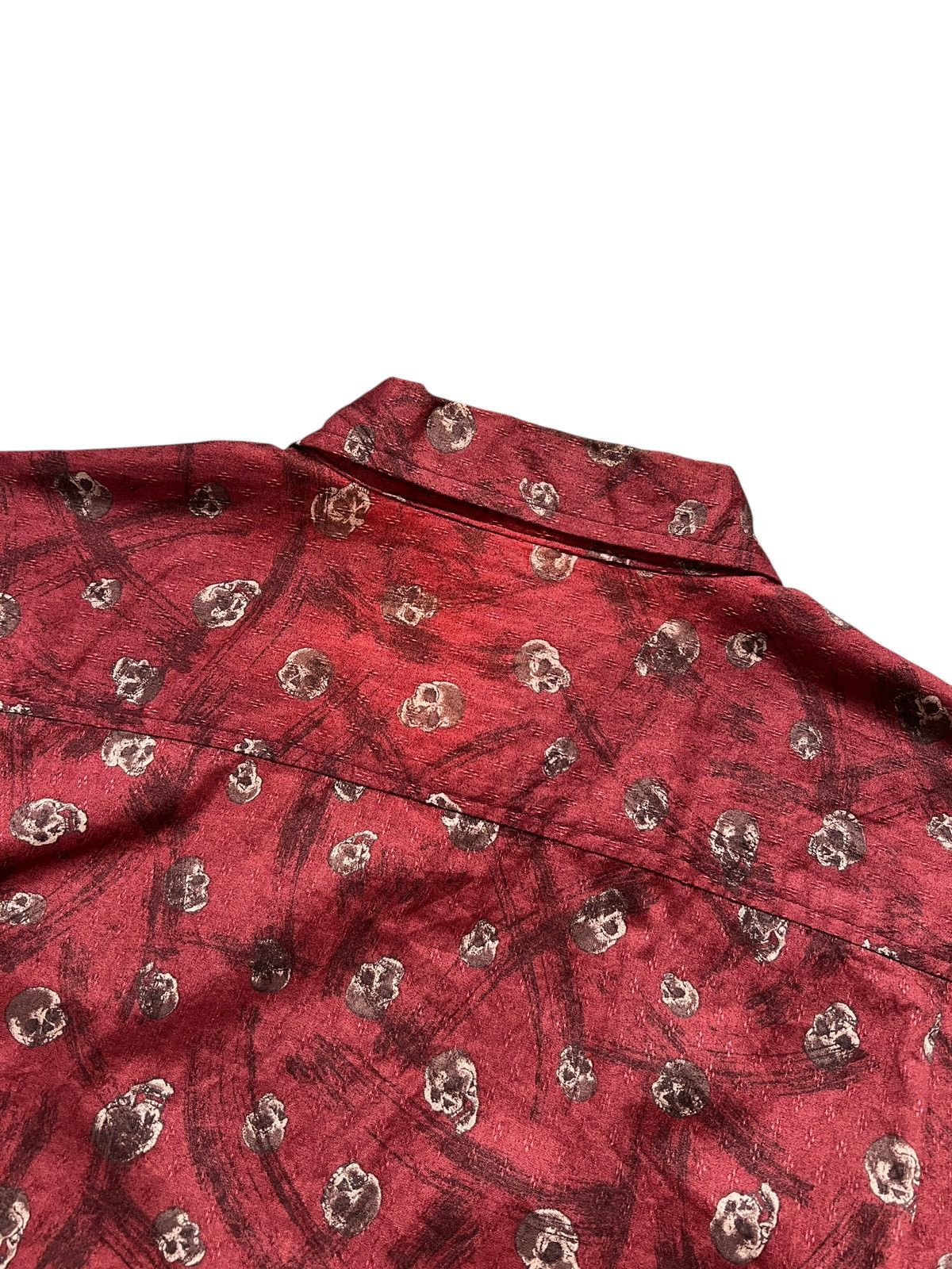 In The Attic × Japanese Brand × Seditionaries In The Attic Poem Skull All-over Print Button Up Shirt Size US L / EU 52-54 / 3 - 10 Thumbnail