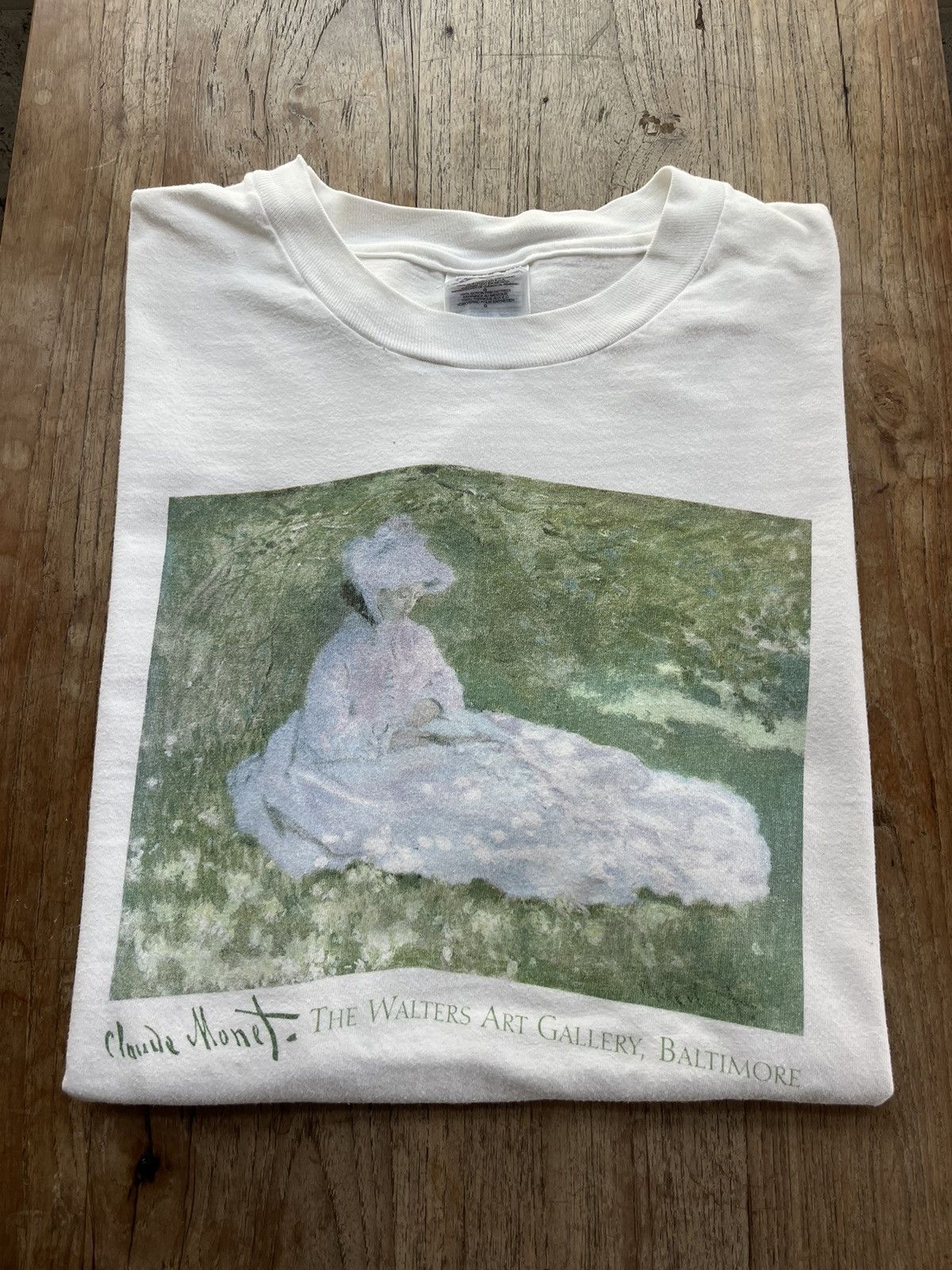 Monet × Vintage Vtg Claude Monet “ A Woman Reading “ the Walter’s Art 90’s Size US L / EU 52-54 / 3 - 1 Thumbnail