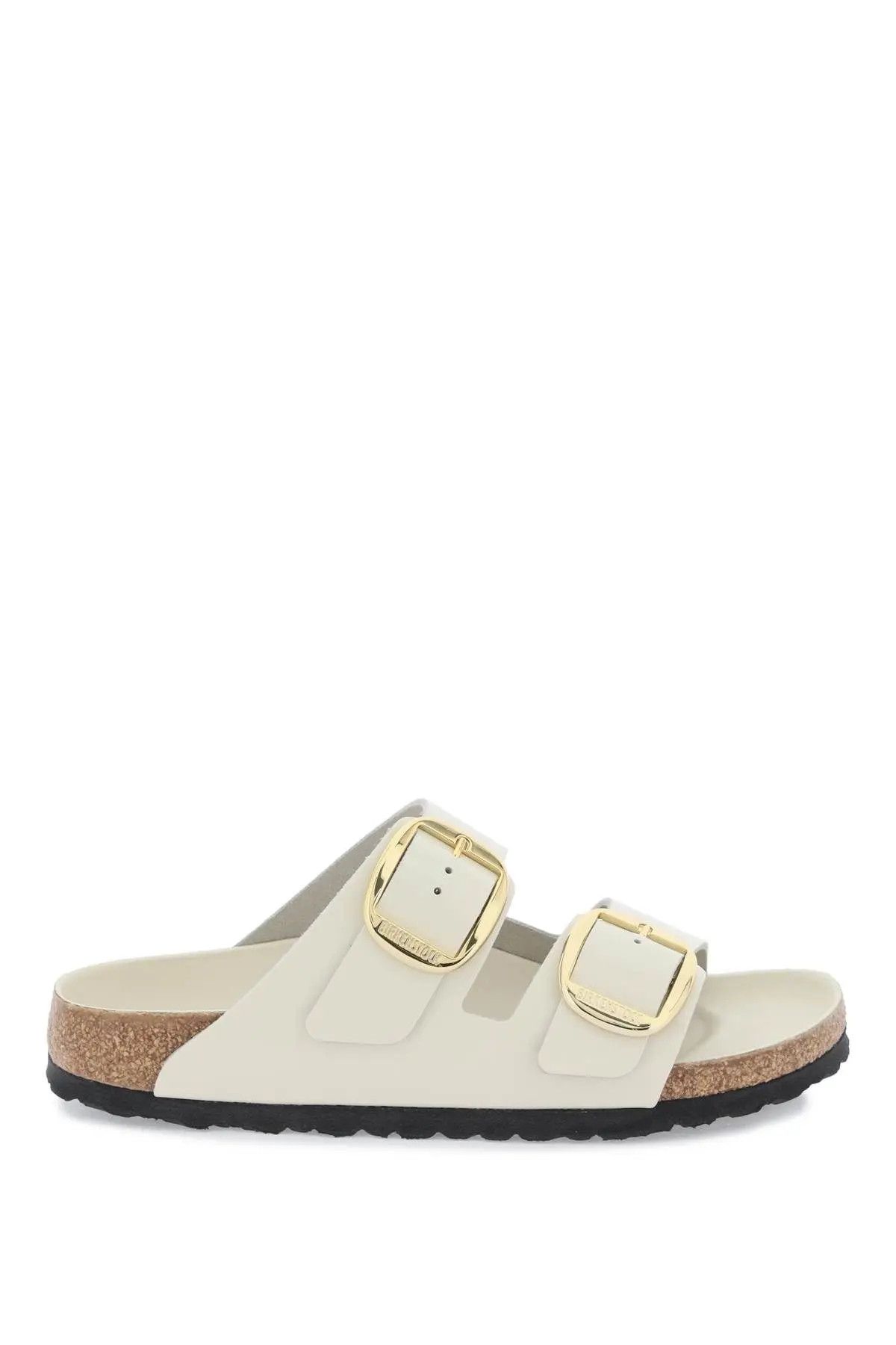 image of Birkenstock O1S22I1N0424 Arizona Big Buckle Mule Shoess In White Shoes, Women's (Size 8)