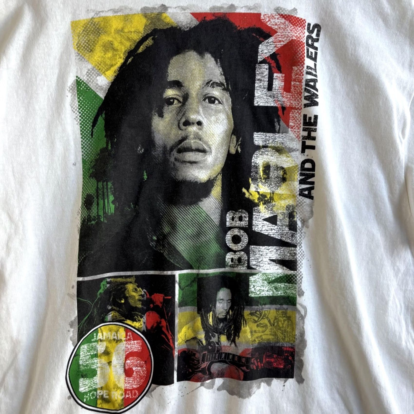 Vintage Bob Marley Zion Rootswear Shirt Mens 2XL White Jamaica 56 Hope Road Tee T-Shirt Size US XXL / EU 58 / 5 - 2 Thumbnail