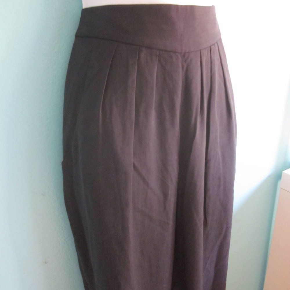 Elie Tahari Elie Tahari Pleated Front Navy Blue Lightweight Summer Trous Size 30" / US 8 / IT 44 - 2 Thumbnail