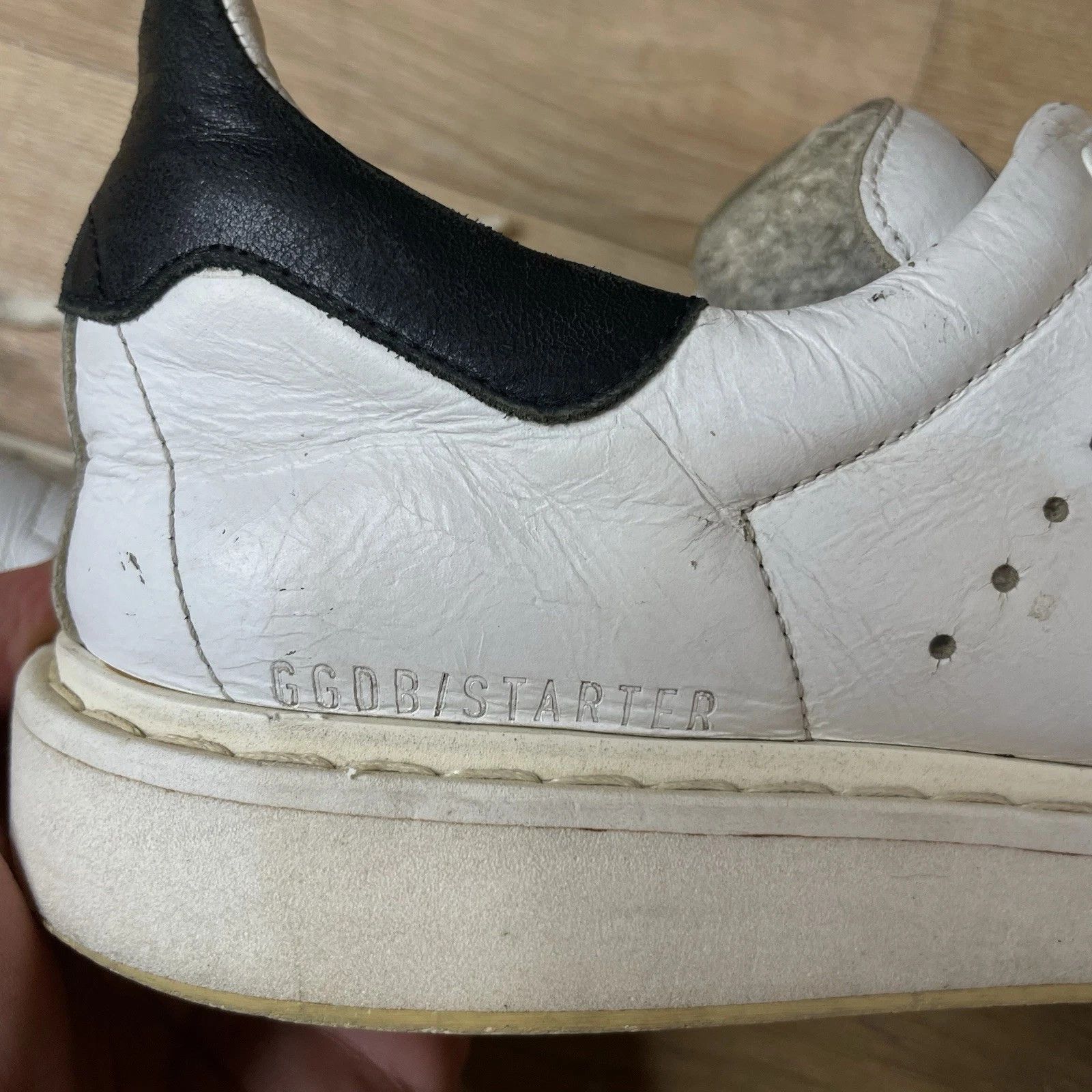 Golden Goose Golden Goose Sneakers STARTER VCE GGDB WHITE Leather low top Size US 8 / IT 38 - 12 Thumbnail