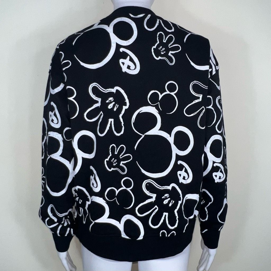 Disney Disney Black with White Mickey Graffiti print Sweatshirt Size XS / US 0-2 / IT 36-38 - 5 Thumbnail