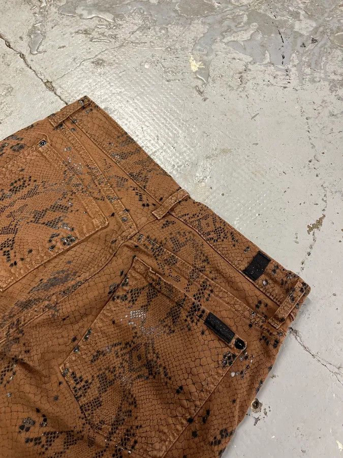 Vintage 2000s Plein Sud Snake Print Skinny Pants Size US 28 / EU 44 - 9 Thumbnail