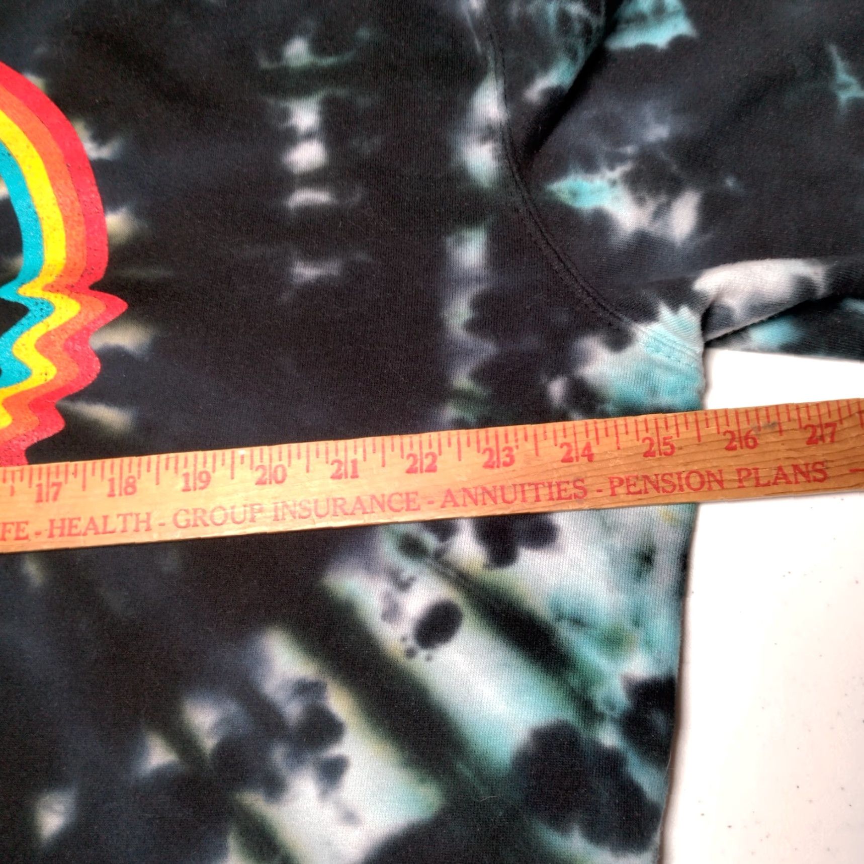 Rainbow VINTAGE Ocean Beach Company Tie Dye Sweatshirt XL Black Pullover Graphic Nature Rainbow Canaan Valley WV Mens Size US XL / EU 56 / 4 - 5 Thumbnail