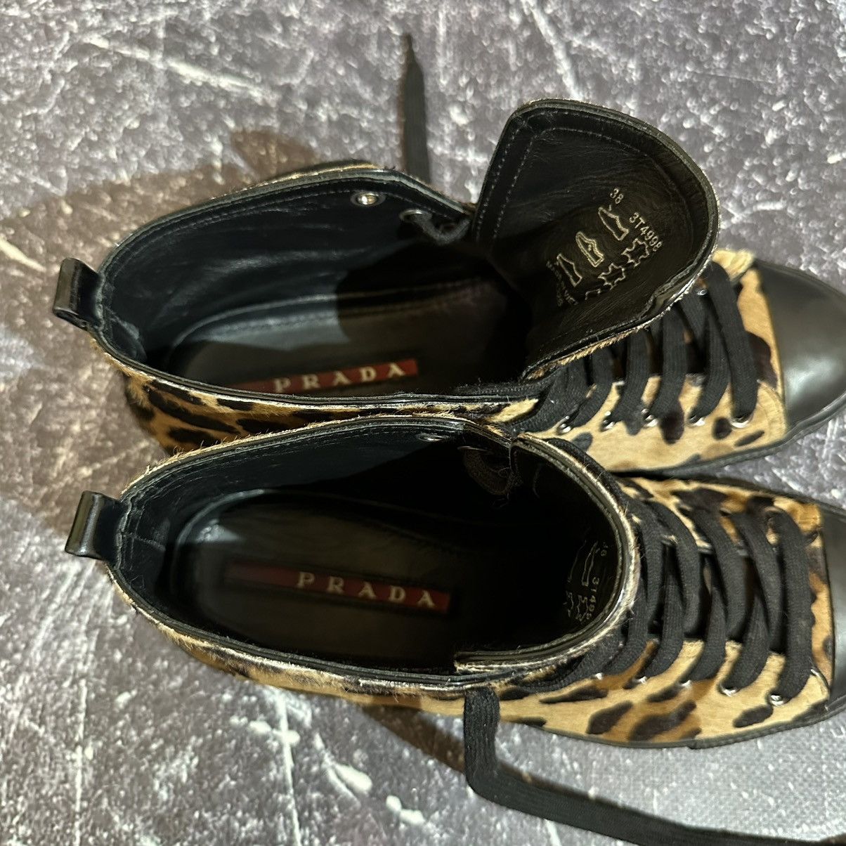Prada PRADA Leopard Fur Women’s Sneakers size 38 8 US Size US 8 / IT 38 - 17 Thumbnail