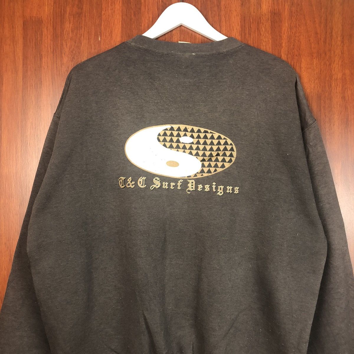 Japanese Brand T&C Surf vintage Grey Sweatshirt #7504 Size US XL / EU 56 / 4 - 2 Thumbnail