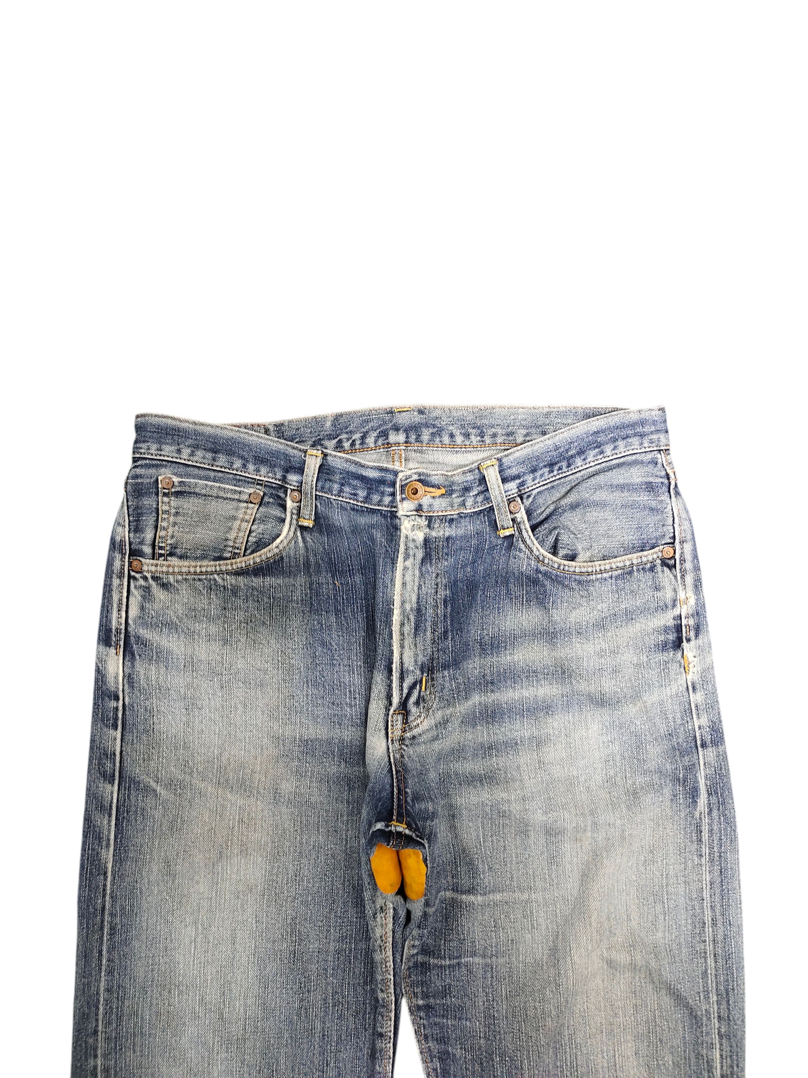 Number (N)ine × Undercover Vintage 90s Edwin 505zx Selvedge Leather Distress Denim Jean Size US 36 / EU 52 - 2 Thumbnail