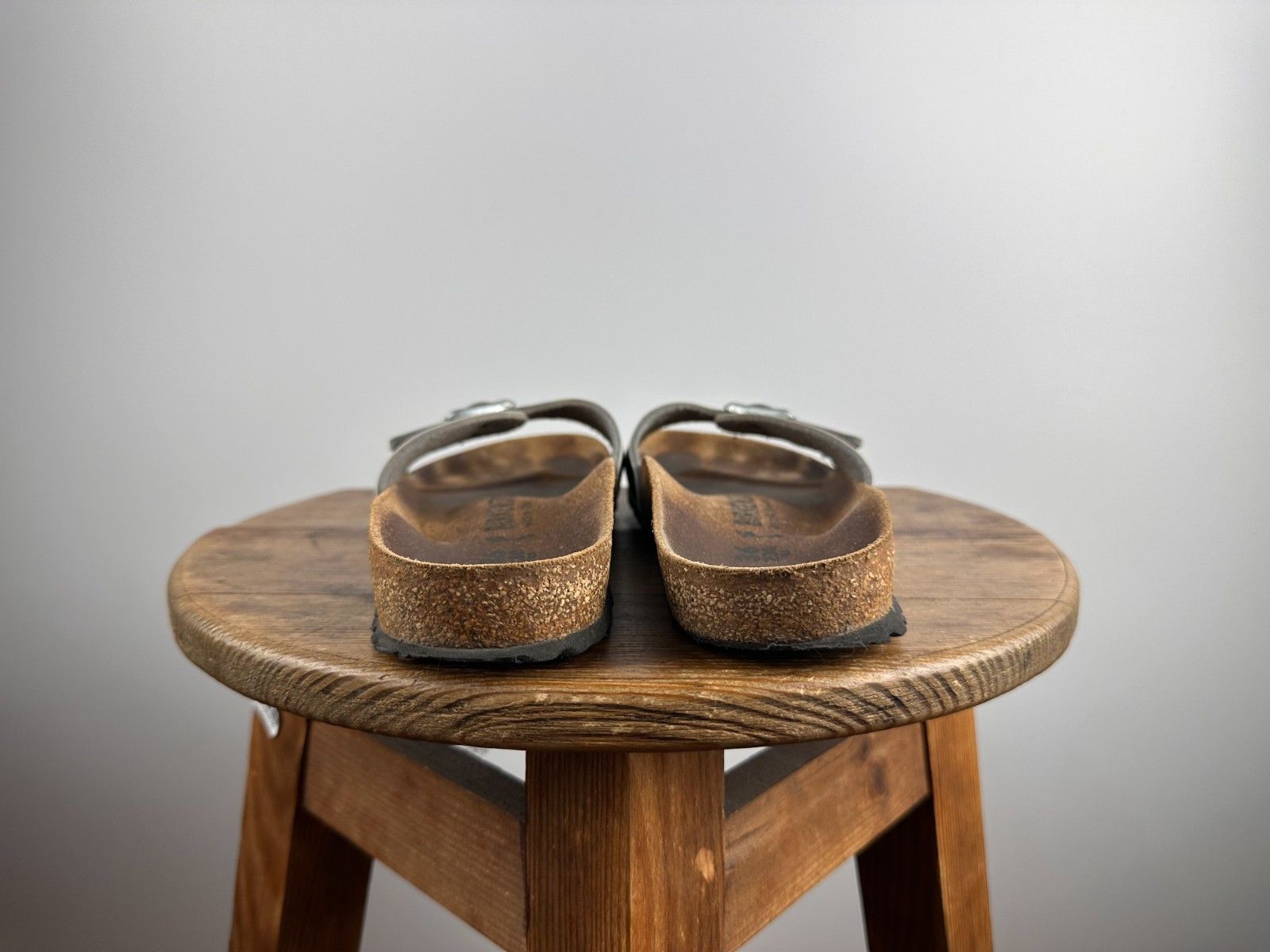 Birkenstock Birkenstock Women's Madrid Silver Slide Sandals EU 36 23 cm Size US 6 / IT 36 - 3 Thumbnail