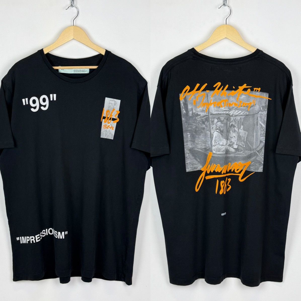 Off-White Off-White Impressionism Virgil Abloh Main Label 2013 T-shirt Size US L / EU 52-54 / 3 - 1 Thumbnail