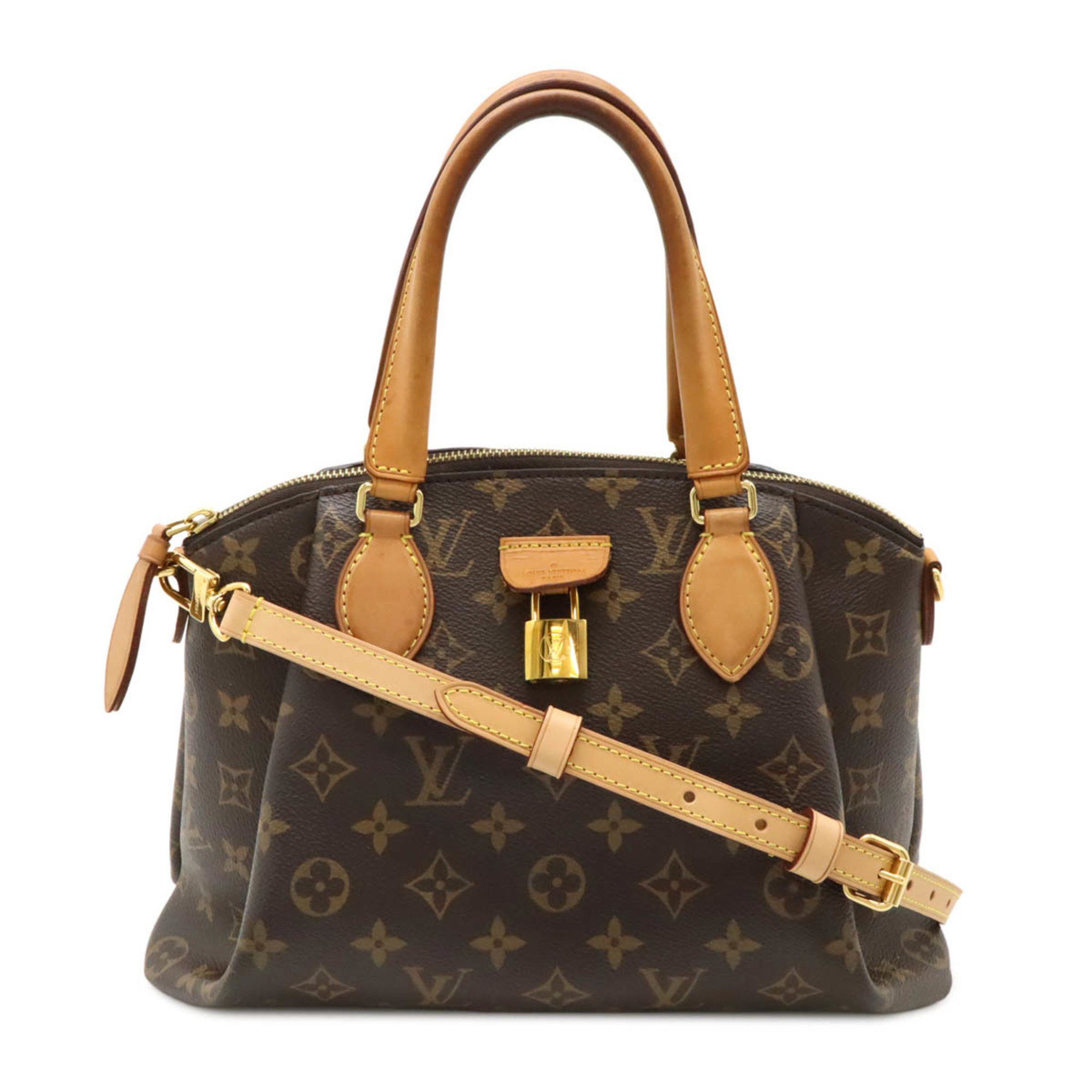 Louis Vuitton Monogram Rivoli Pm Handbag Tote Bag Shoulder M44543 in Brown, Women's