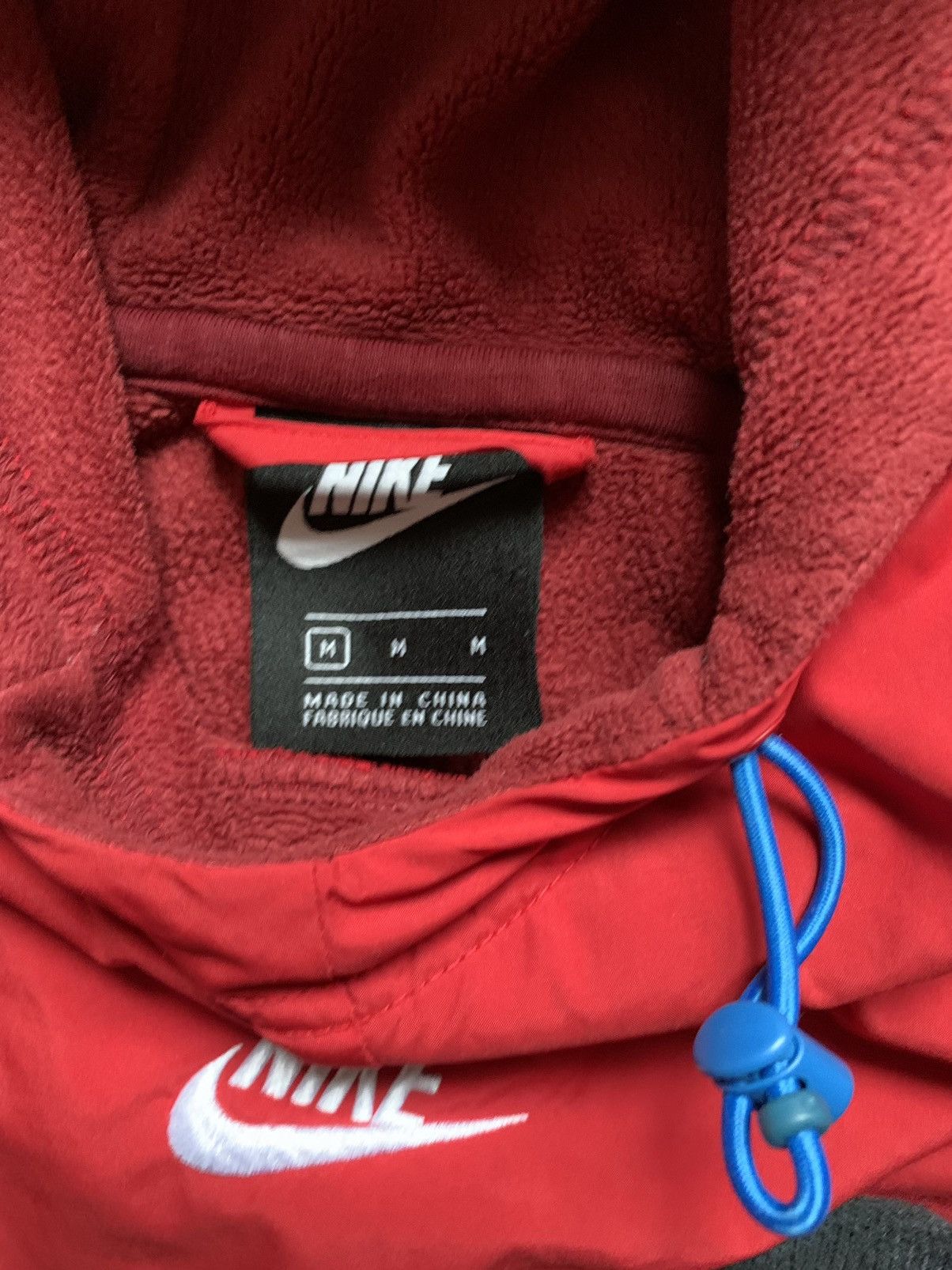 Nike Vintage Nike Nylon Fleece Jacket Central Swoosh USA Size US M / EU 48-50 / 2 - 3 Thumbnail