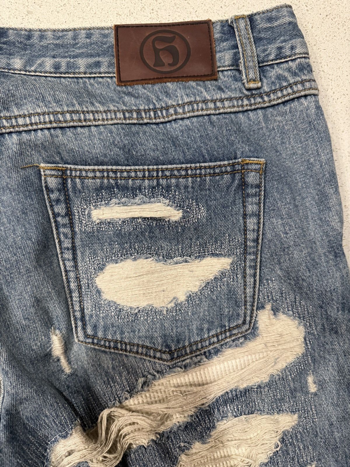 Other Handmade Rust Ripped Jeans Size US 32 / EU 48 - 4 Thumbnail