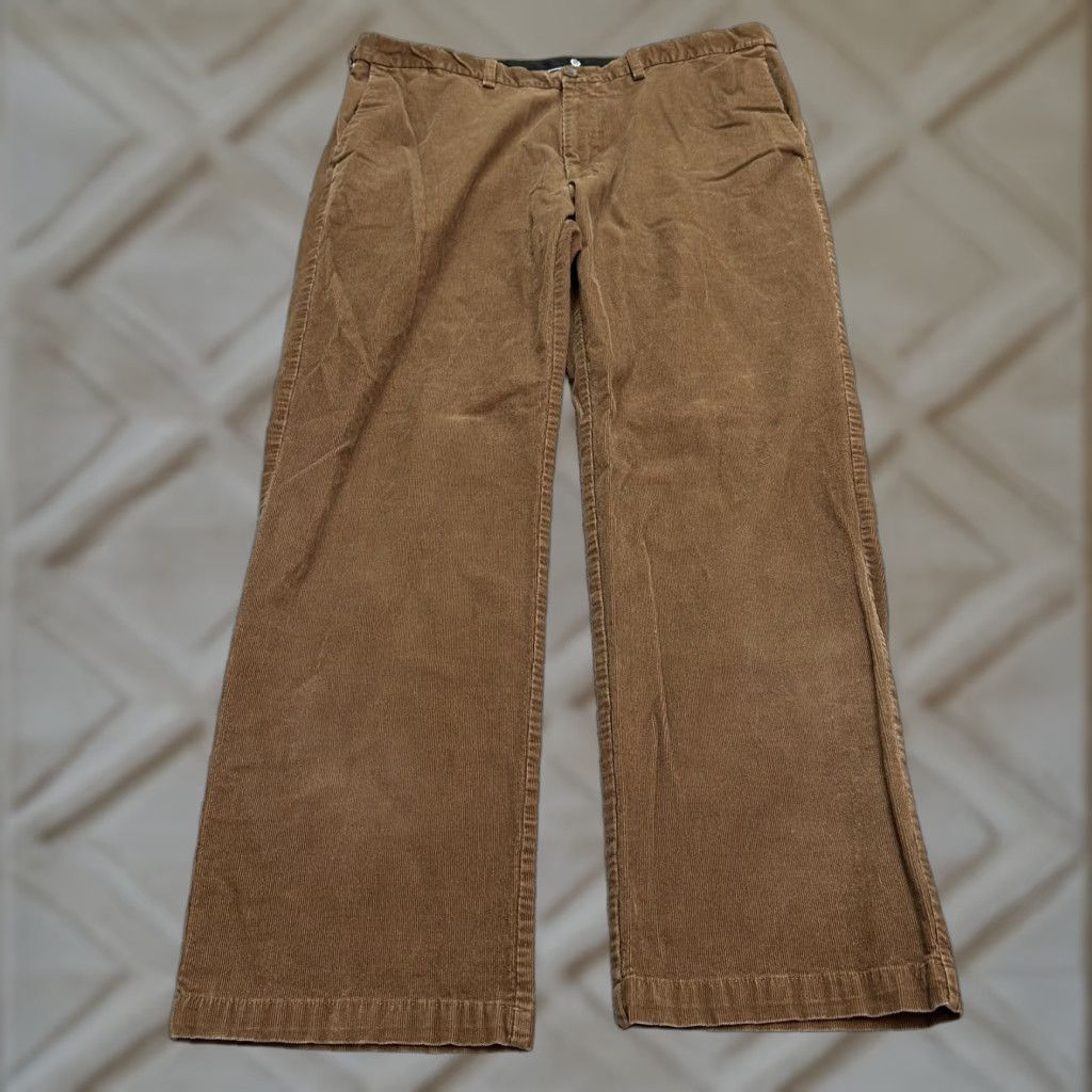 Haggar VINTAGE Haggar Classic Fit Corduroy Pants Mens 40x32 Brown Straight Leg Cotton Casual Size US 40 / EU 56 - 1 Thumbnail