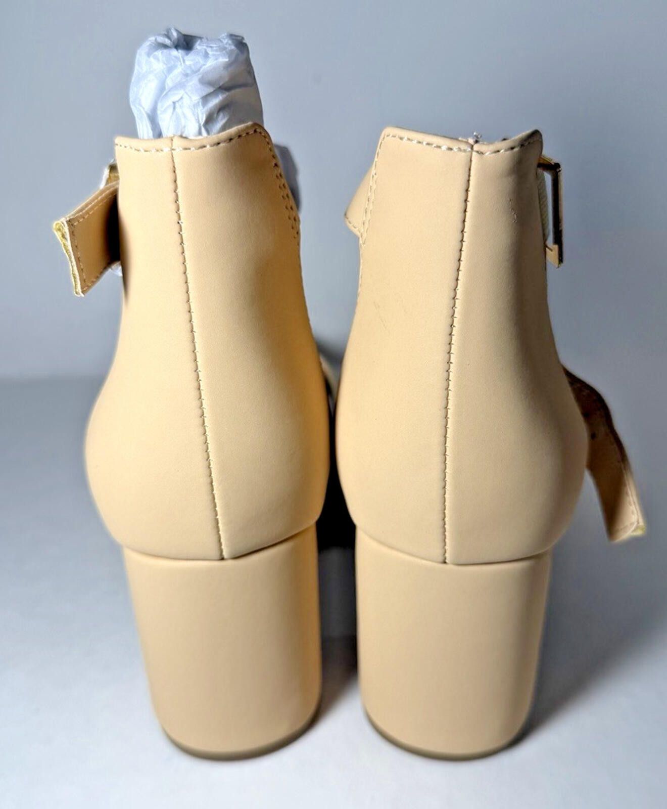 Other DREAM PAIRS Nubuck High Pump Block Heels Ankle Buckle Nude Size US 8.5 / IT 38.5 - 4 Thumbnail
