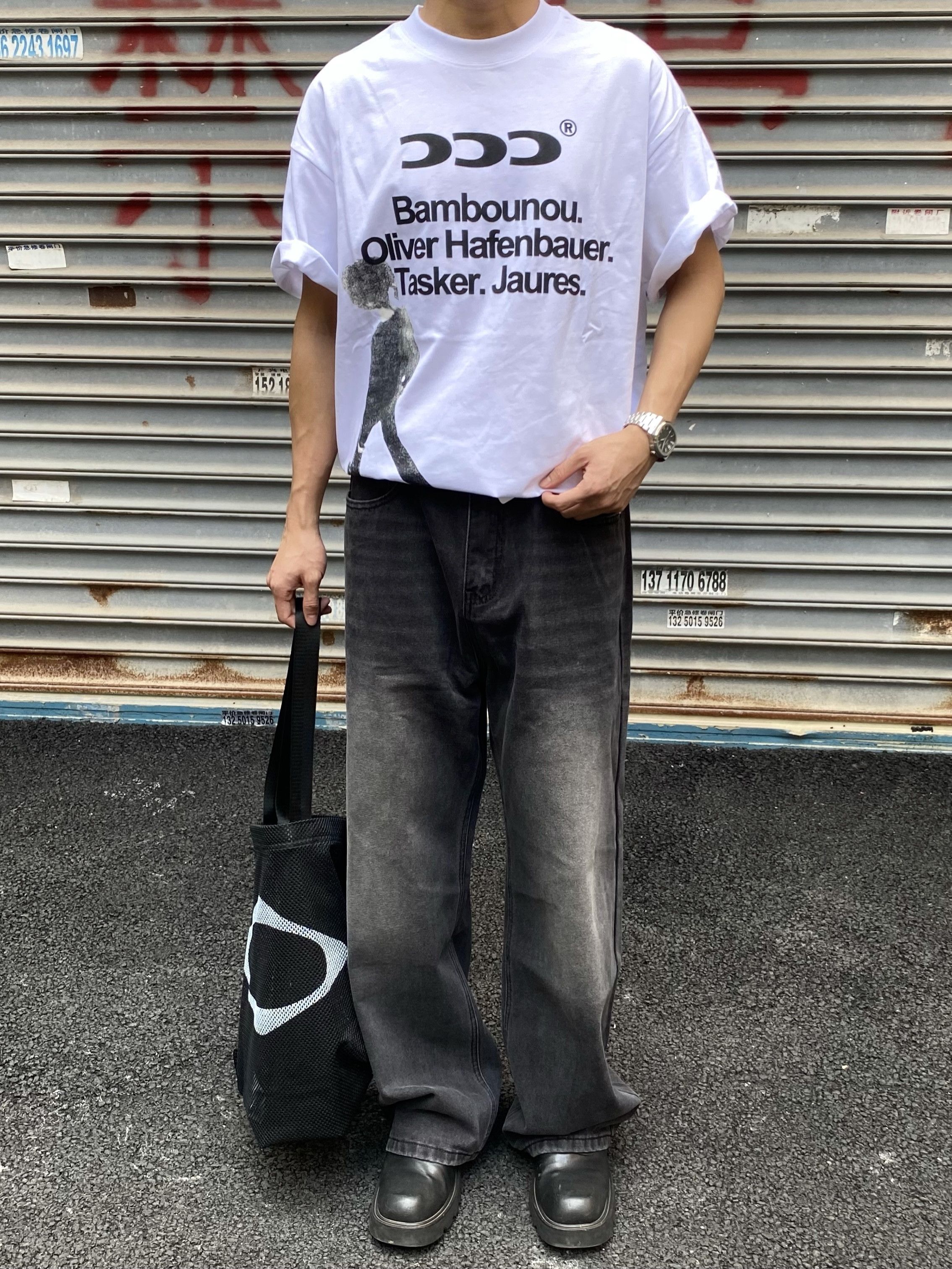 Jean × Vintage stack skate hiphop baggy faded washed loose jeans Size US 32 / EU 48 - 2 Thumbnail
