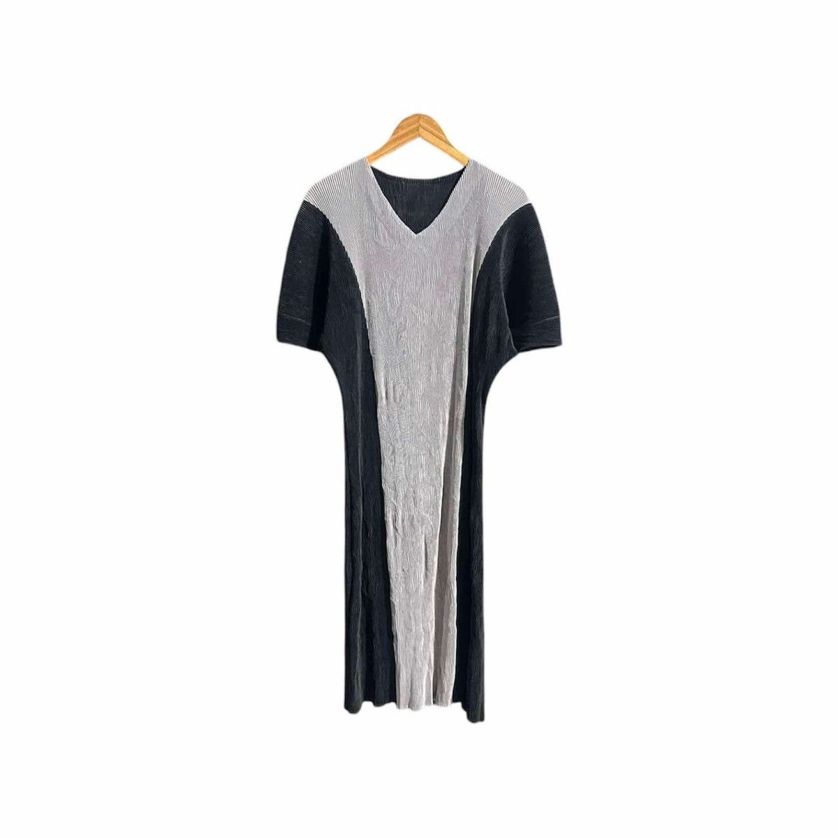 Issey Miyake 🔥Sick Japanese Pleats Please Style Black Pleated Dress Size L / US 10 / IT 46 - 1 Thumbnail