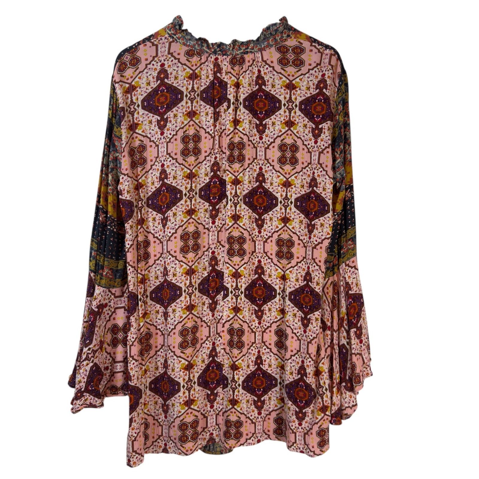 Other umgee Daydream Believer Bell Sleeve Boho Mini Dress Size L / US 10 / IT 46 - 6 Thumbnail
