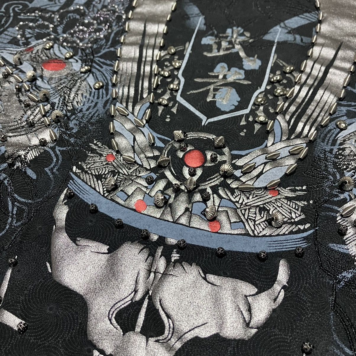 Ringspun Crazy💀RINGSPUN Dynasty Samurai Print Embellished T-shirt Size US L / EU 52-54 / 3 - 11 Thumbnail