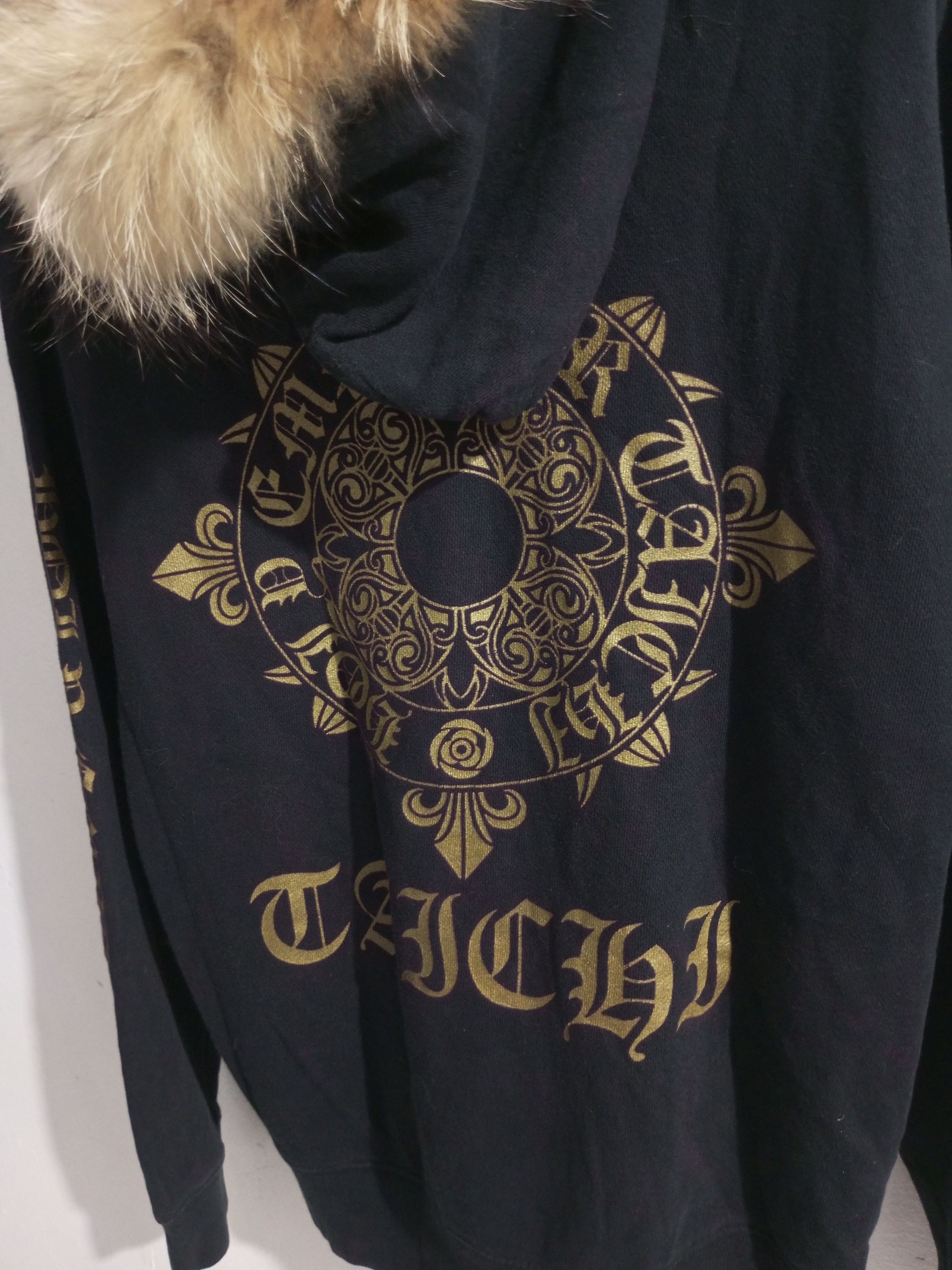 If Six Was Nine × Japanese Brand × Le Grande Bleu (L.G.B.) Vintage "bold emperor" Spellout fur hoodie Size US XL / EU 56 / 4 - 3 Thumbnail