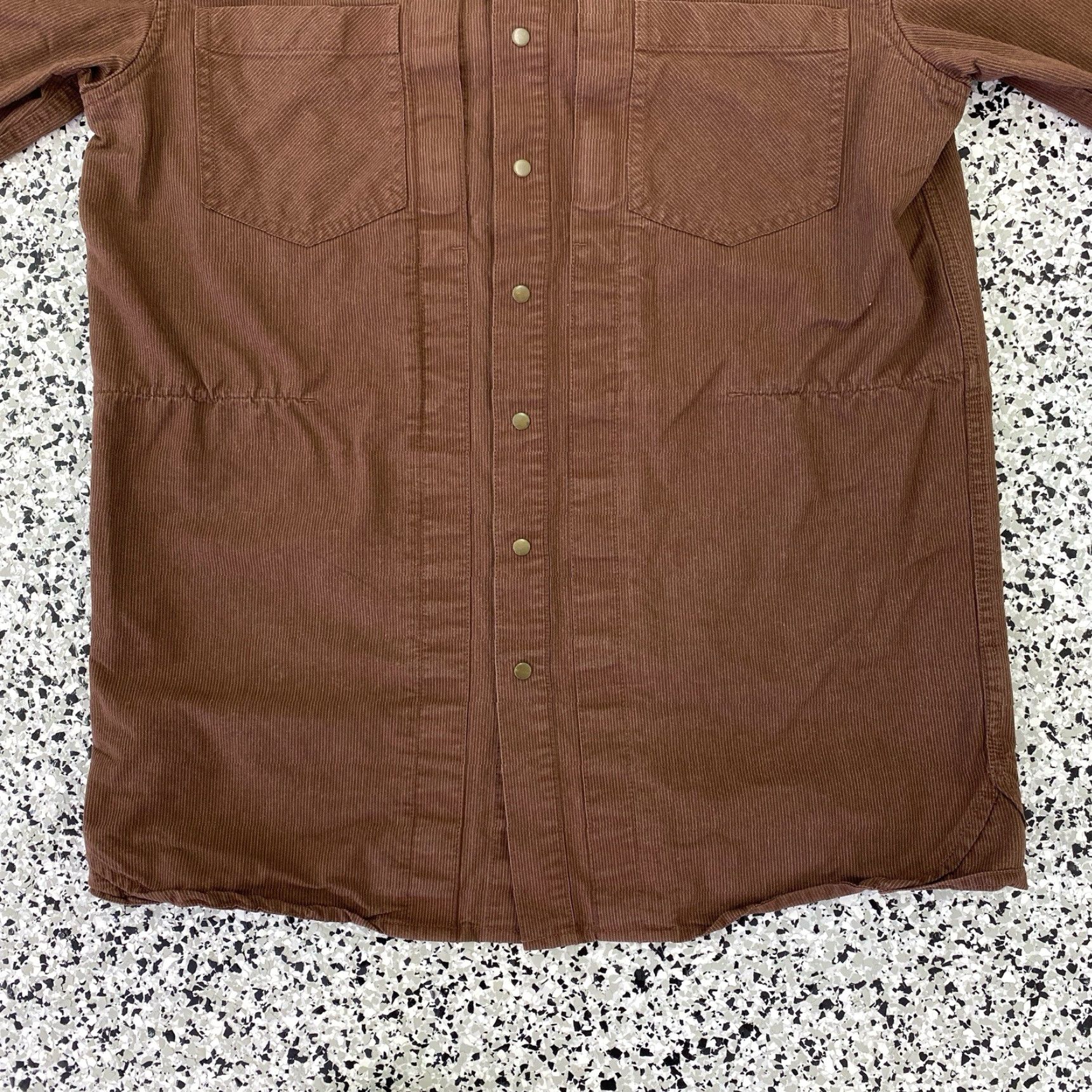 Vintage 5.11 Tactical Button-Up Shirt Mens S Small Brown Knit Cotton Blend Pocket Plaid Camouflage? No, keep consistent: Size US S / EU 44-46 / 1 - 5 Thumbnail