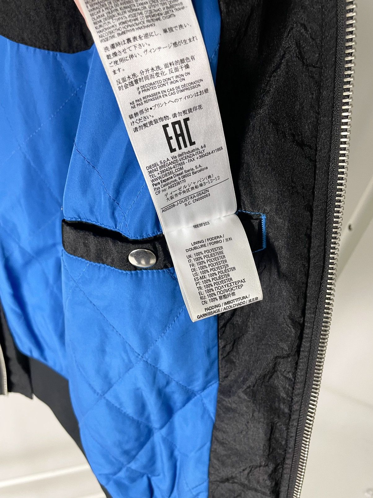 Diesel Diesel J-Dust ( S size ) 👁️ Vintage Black Nylon Bomber Jacket Size US S / EU 44-46 / 1 - 15 Thumbnail