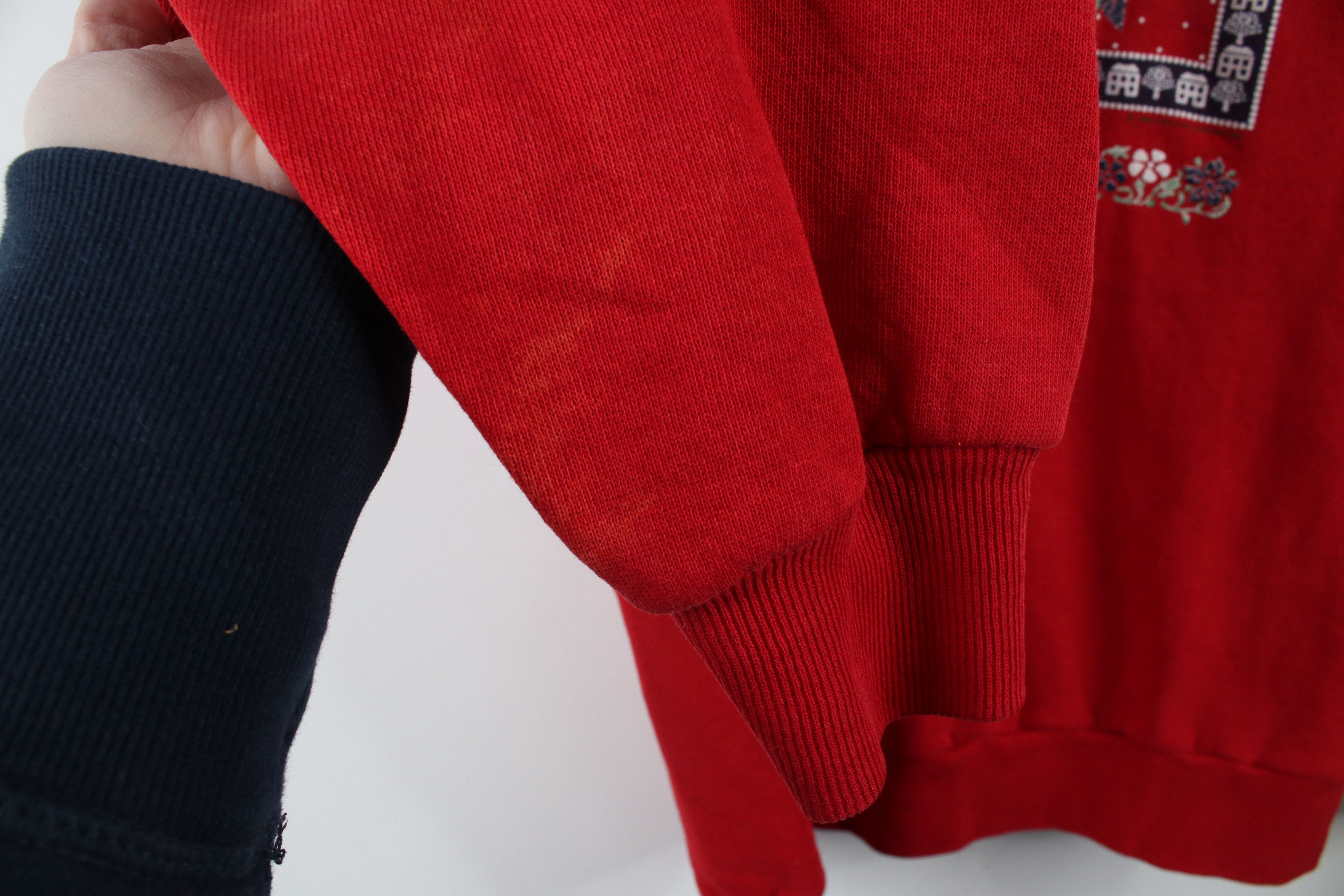 Vintage Vintage 90s Country Farmhouse Quilt Heart Sweatshirt USA Size L / US 10 / IT 46 - 7 Thumbnail
