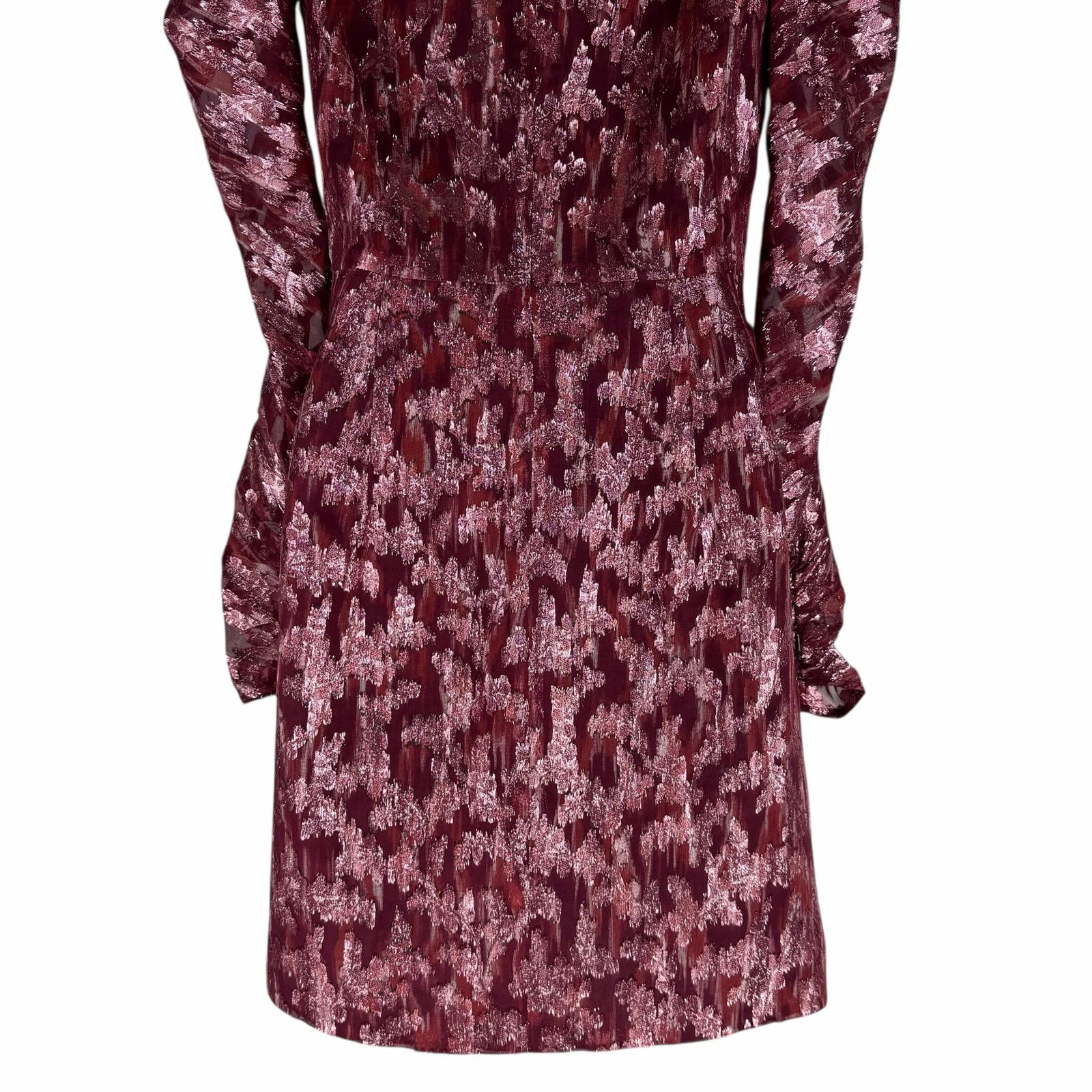 Jonathan Simkhai Jonathan Simkhai Mock Neck Jacquard Metallic Mini Dress 4 Size S / US 4 / IT 40 - 9 Thumbnail