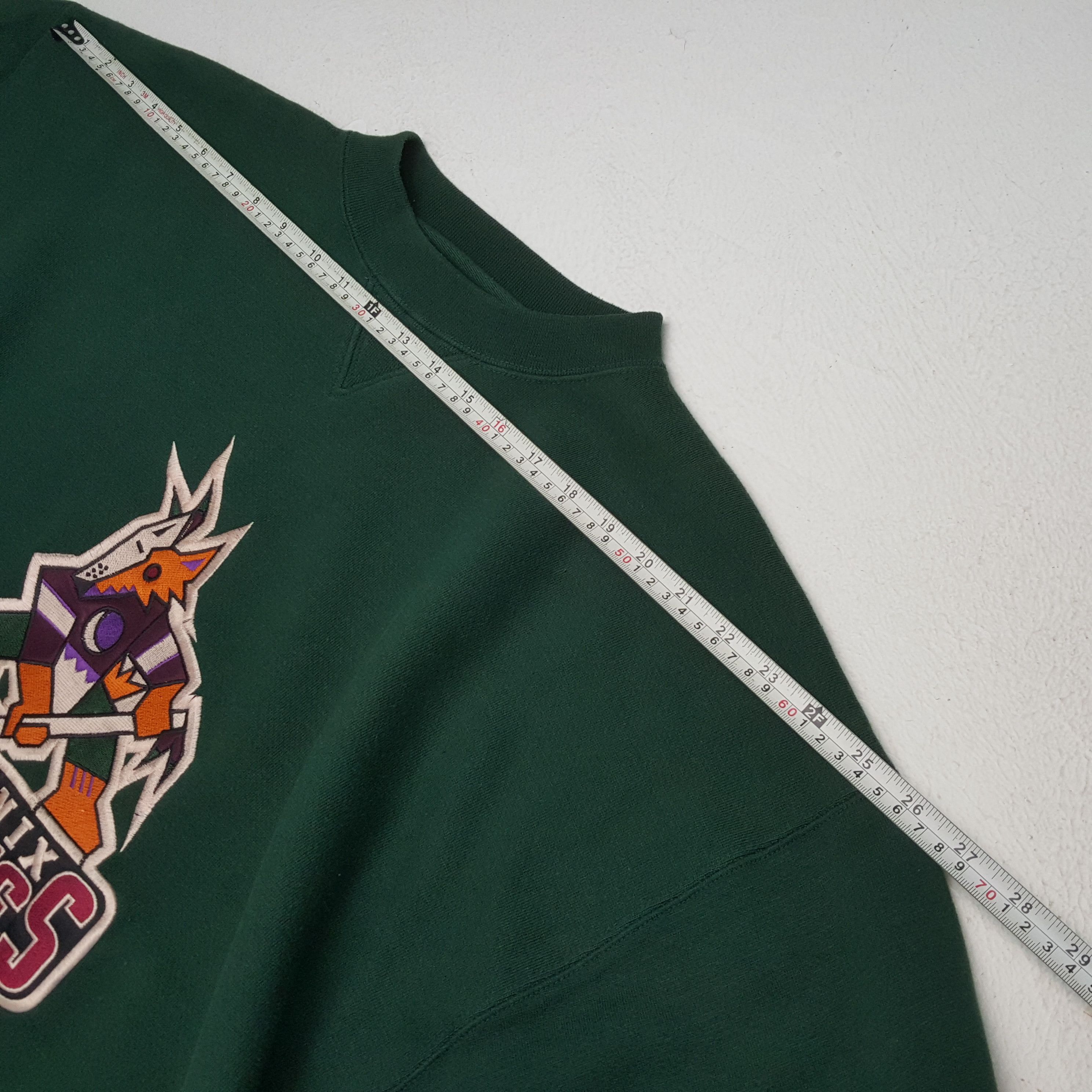 NHL × Vintage PHOENIX Arizona COYOTES NHL Ice Hockey Team Sweatshirt Size US XL / EU 56 / 4 - 4 Thumbnail