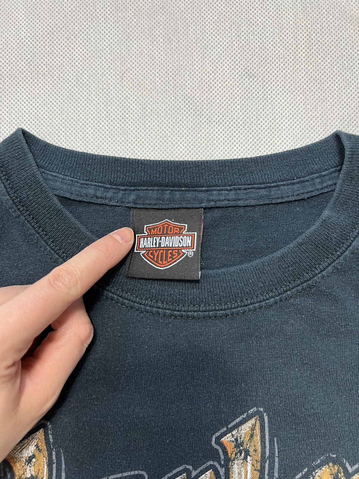 Harley Davidson × Vintage Tshirt Harley Davidson Motor Cyles England Vintage Size US M / EU 48-50 / 2 - 3 Thumbnail