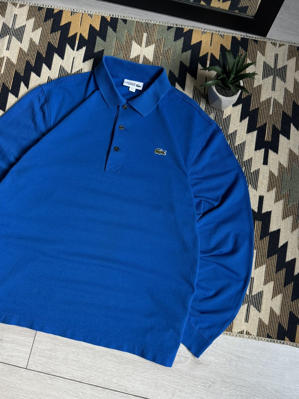 Lacoste Vintage Lacoste Rugby Longsleve Size US L / EU 52-54 / 3 - 3 Thumbnail