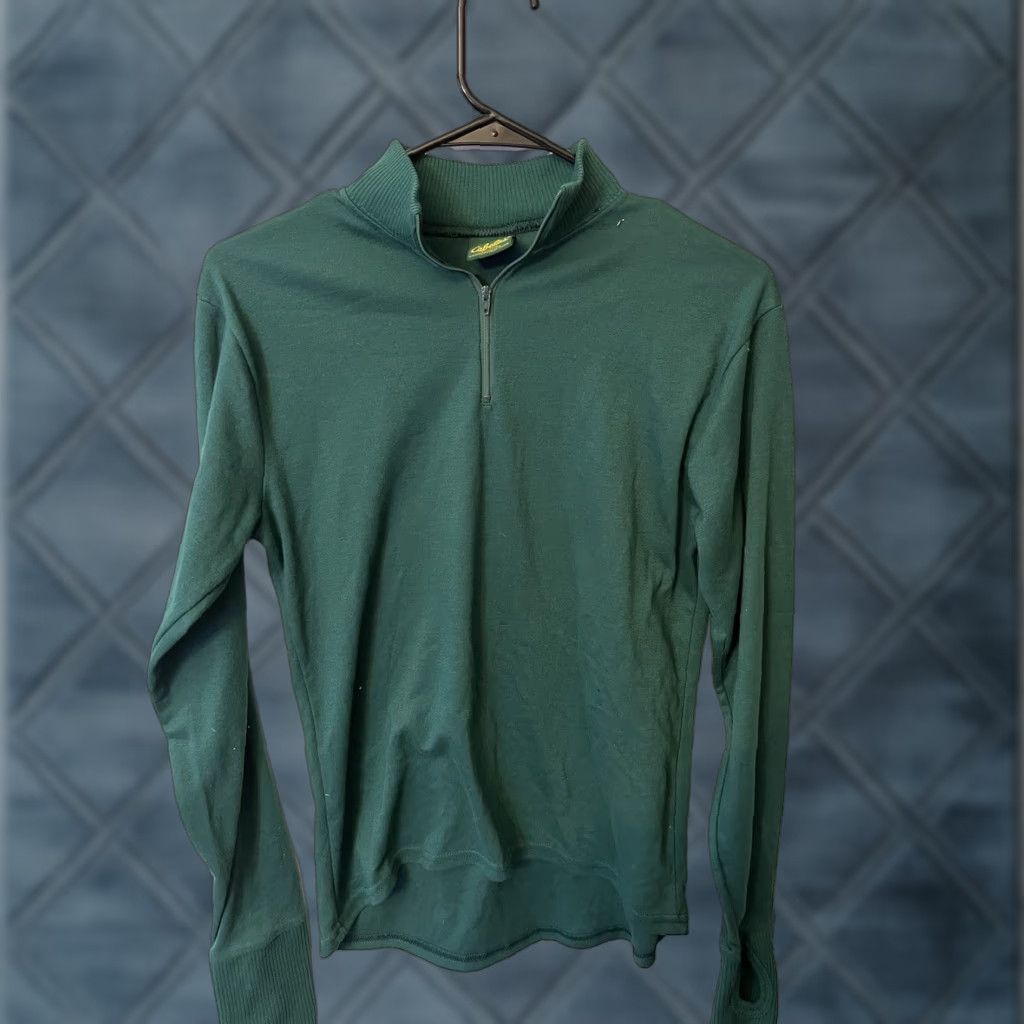 Vintage VINTAGE Cabelas Sweatshirt Mens Medium Green 90s Outdoor Hunting USA Quarter Zip Size US M / EU 48-50 / 2 - 1 Thumbnail