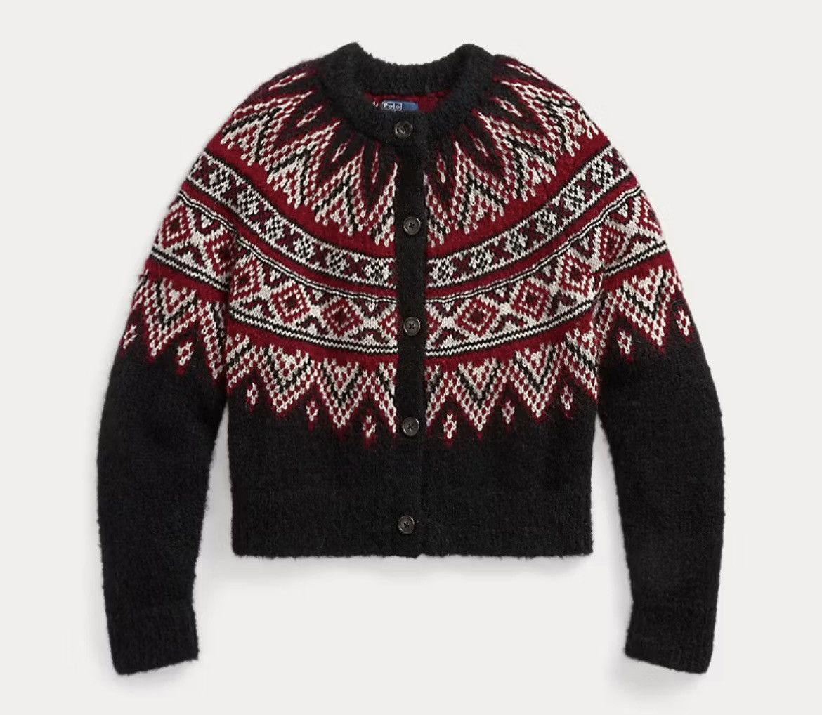 Polo Ralph Lauren Polo Ralph Laure Fair Isle Alpaca Wool-Blend Cardigan size M Size M / US 6-8 / IT 42-44 - 1 Thumbnail