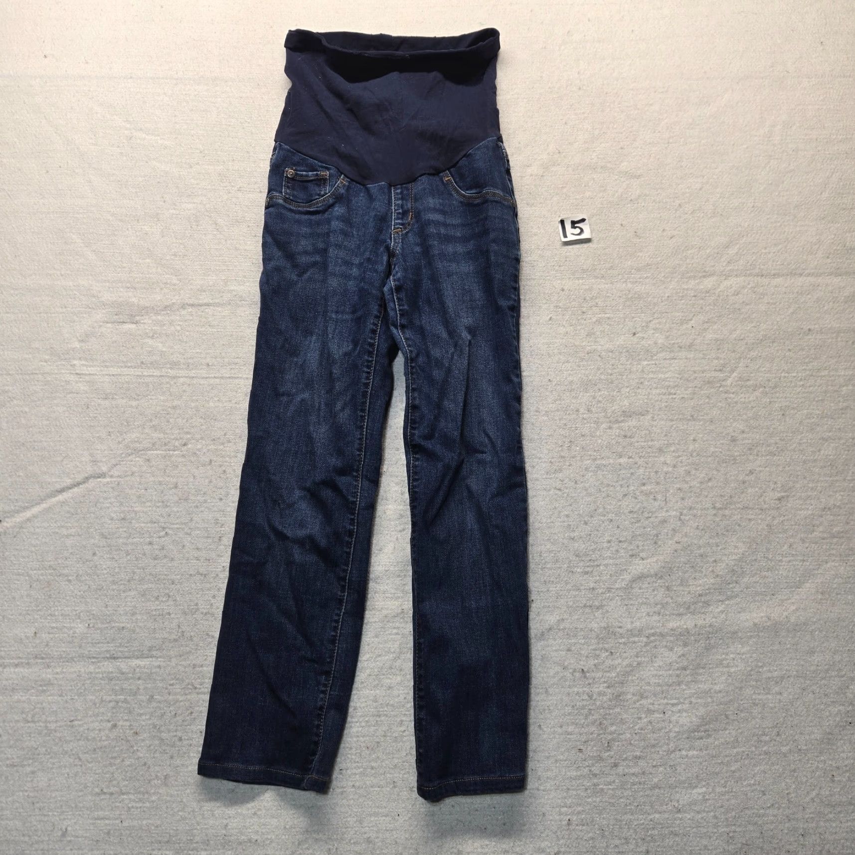 Vintage Indigo Blue Jeans Women's PS Maternity Adult Indigo Blue Full Panel Jeans PS Petite Women Mens? Size 28" / US 6 / IT 42 - 2 Thumbnail