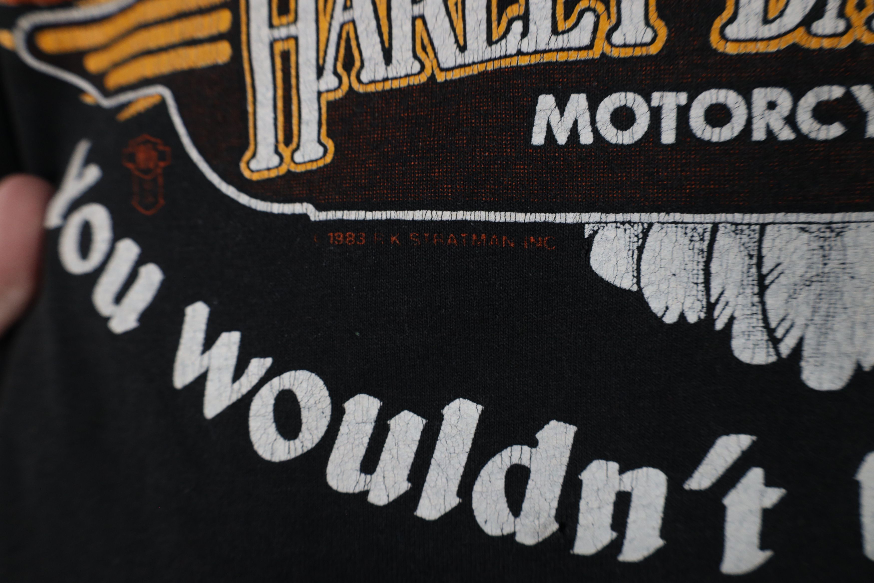 Harley Davidson × Vintage Vintage 80s Harley Davidson Sleeveless Muscle T-Shirt USA Size US XL / EU 56 / 4 - 6 Thumbnail