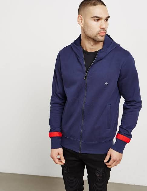 Vivienne Westwood Pr31 - Vivienne Westwood Navy Blue Zipped Hoodie Size US M / EU 48-50 / 2 - 6 Thumbnail