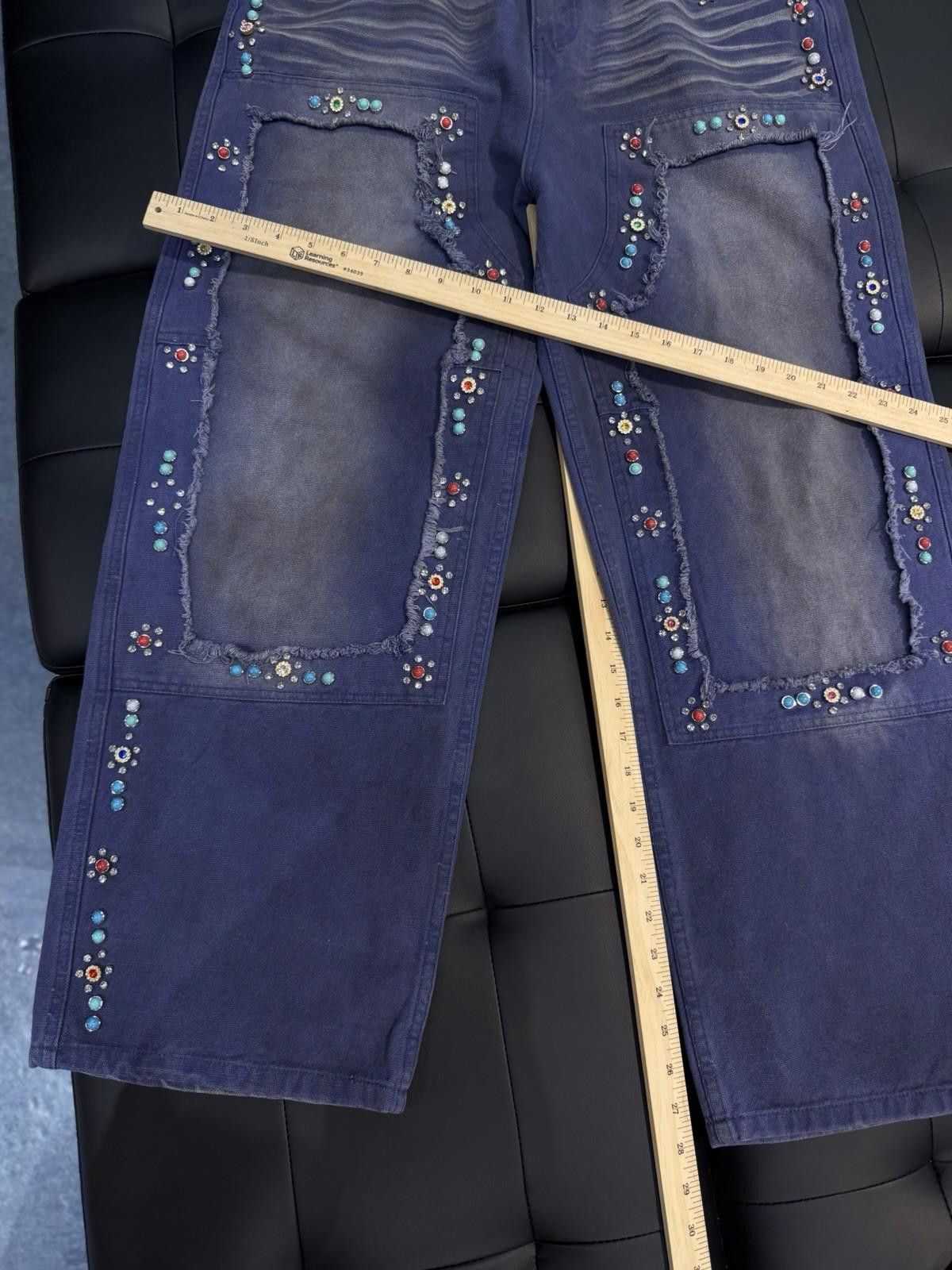 Vale Valley Baggy Denim Blue Jeans Size 30 (NEW) Authentic Pants Size US 30 / EU 46 - 8 Thumbnail