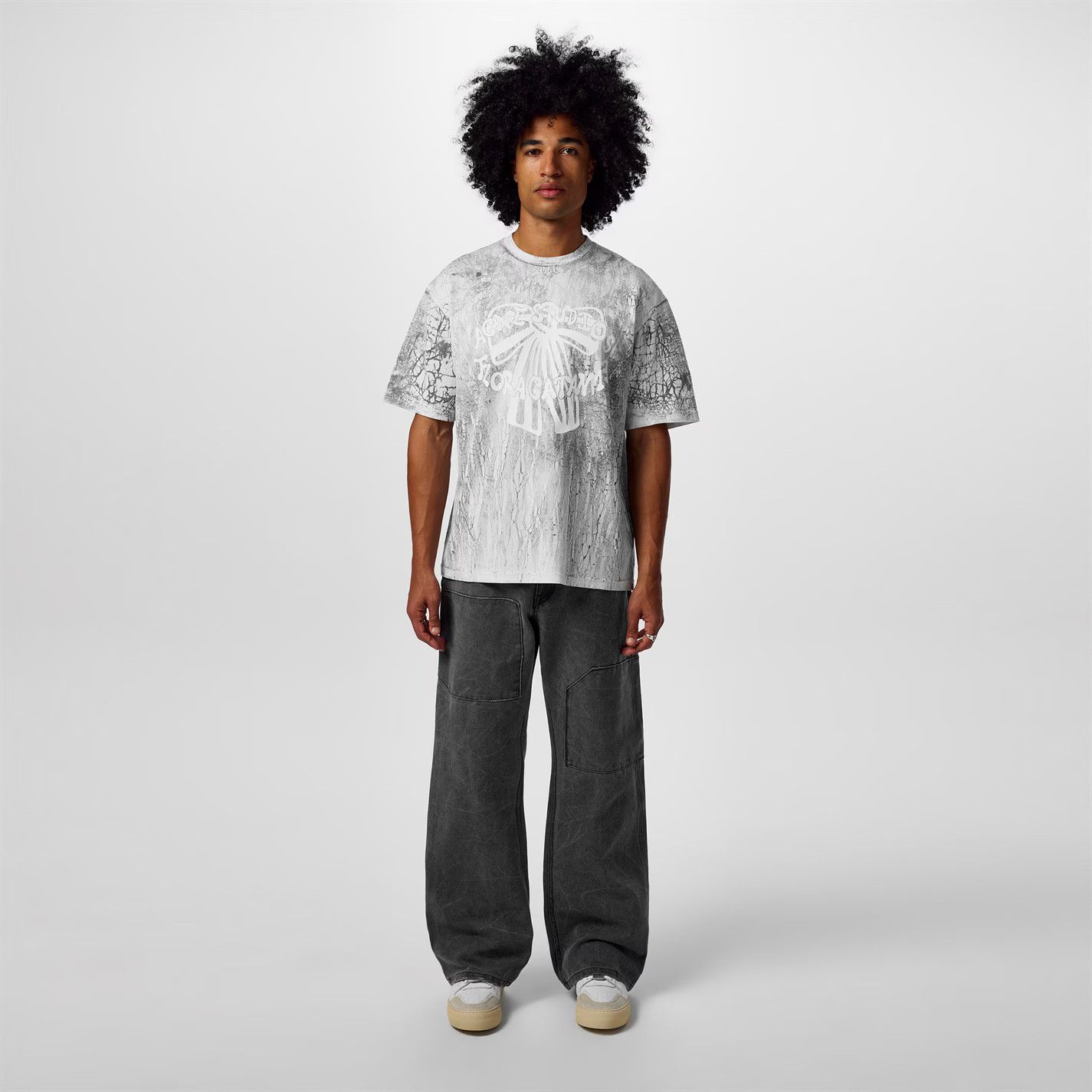 Acne Studios o1g2r1mq0825 Bow T-Shirt in Grey Size US L / EU 52-54 / 3 - 5 Thumbnail