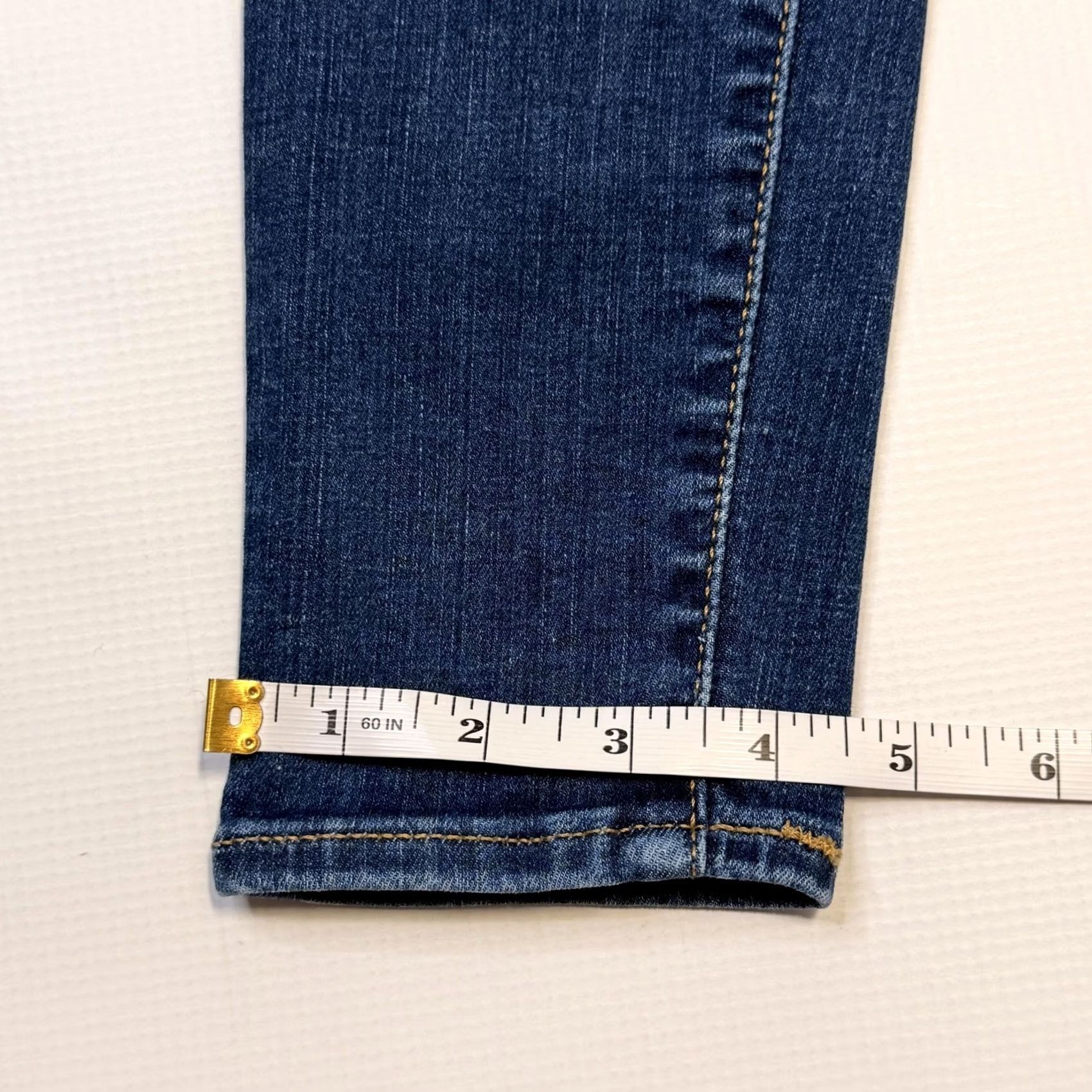 Levi's Levi's Jeans Womens Miles High Super Skinny 27 Blue Distressed Stretch High Rise Clothing Denim Jeans Size 27" / US 4 / IT 40 - 4 Thumbnail