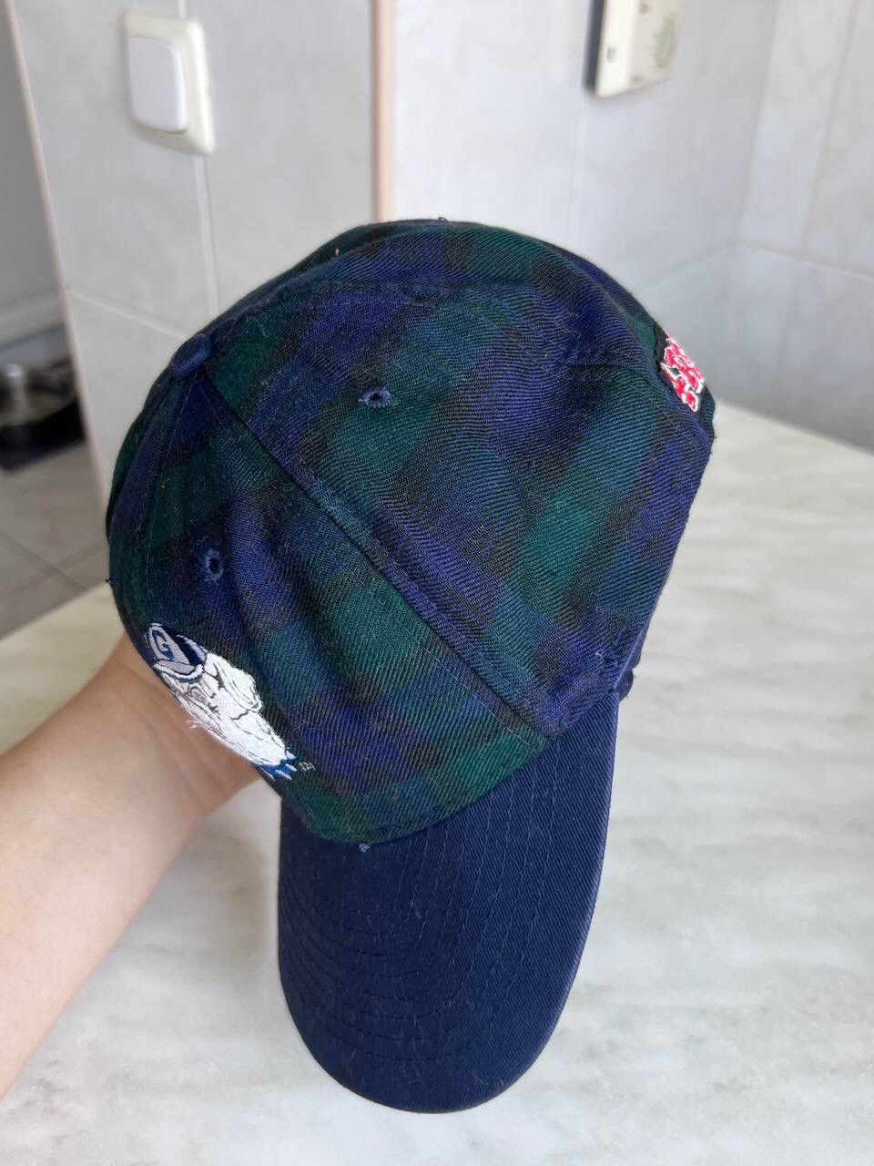 NFL × Vintage Vintage Georgetown Plaid green 1995 Cap Bulldog Hat NFL Size ONE SIZE - 3 Thumbnail