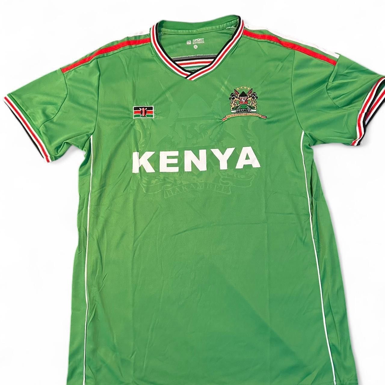 Adidas × Vintage Green and red Kenya football shirt Size US L / EU 52-54 / 3 - 1 Thumbnail