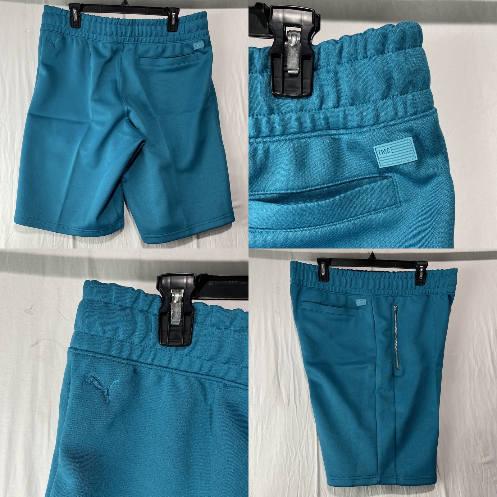 Puma PUMA Shorts Mens XL Hussle Way Bermuda Nipsey Hussle Marathon Continues Blue Cotton Blend Shorts Mens Blue Nike Shirt Size US 36 / EU 52 - 9 Thumbnail