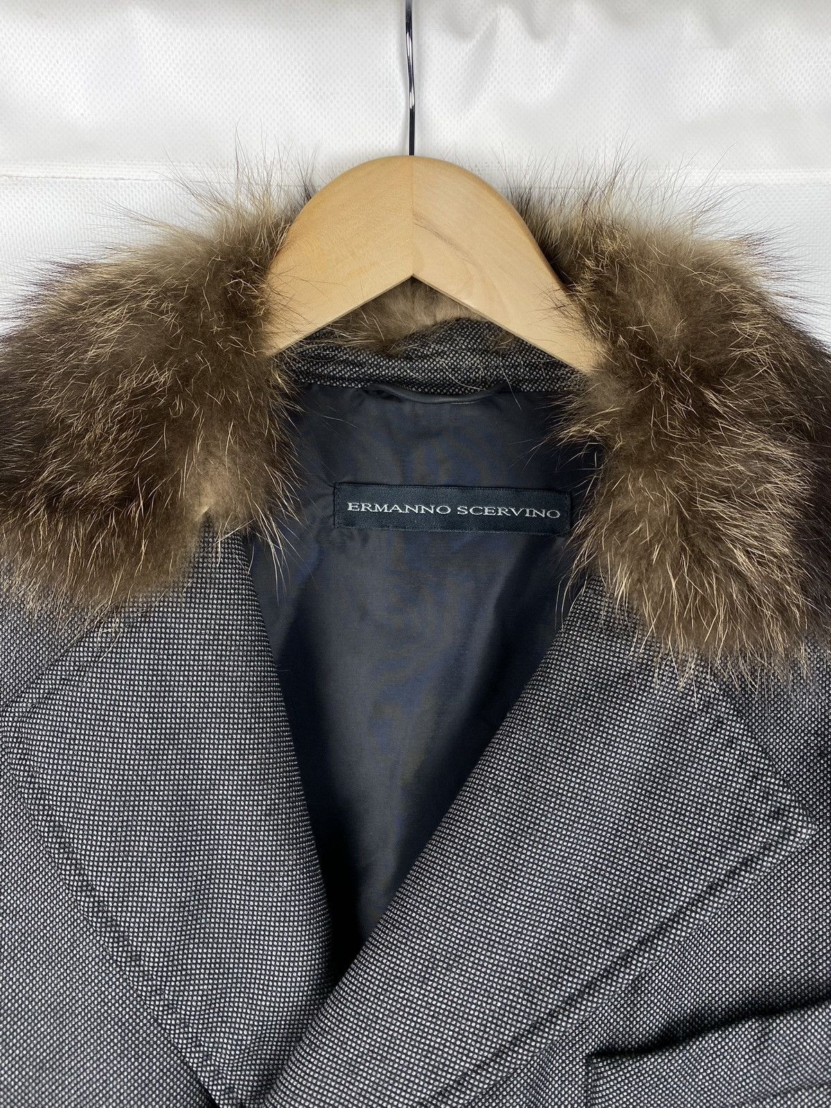 Ermanno Scervino Ermanno Scervino double breasted fleece wool coat jacket Size US L / EU 52-54 / 3 - 11 Thumbnail