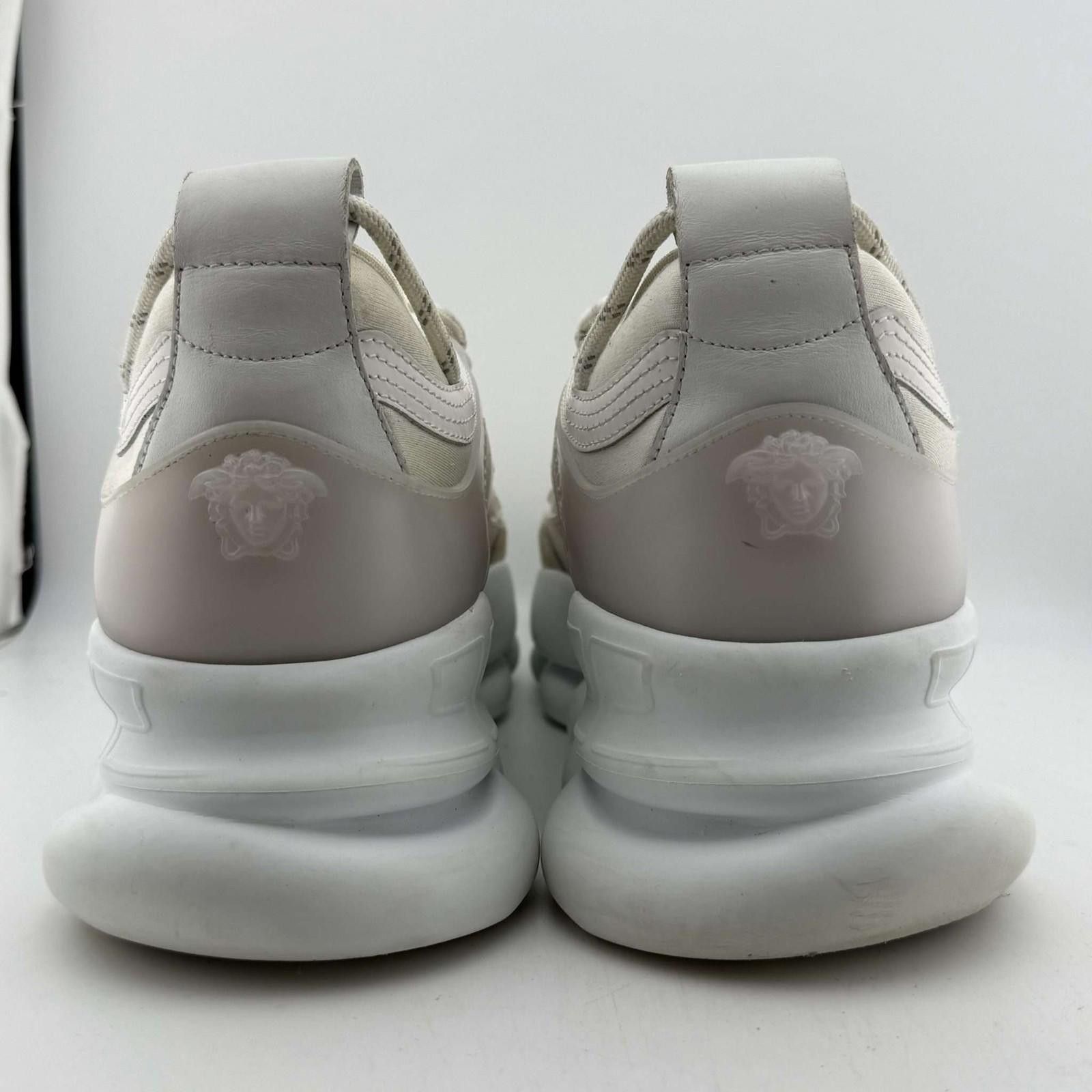 Versace Versace Chain Reaction White Rubber Suede 43.5EU No Insole Size US 10.5 / EU 43-44 - 5 Thumbnail