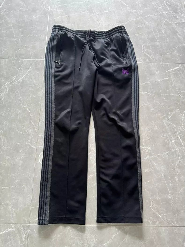 Needles NEEDLES Black Gray Straight Butterfly Pants - dmc Size US 36 / EU 52 - 1 Thumbnail