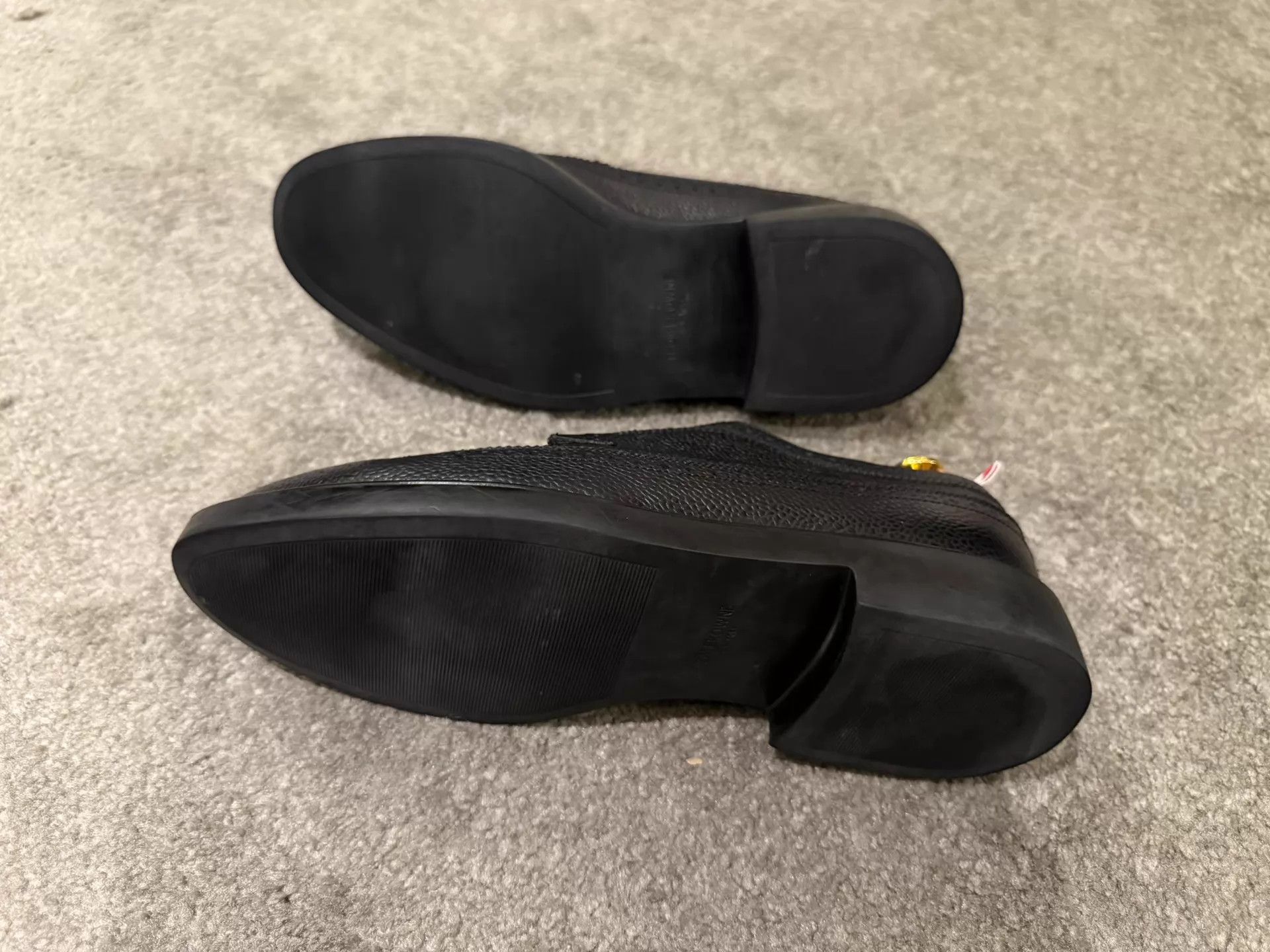Thom Browne Thom Browne Black Lightweight Rubber Sole Wingtip US8.5 Size US 8.5 / EU 41-42 - 4 Thumbnail