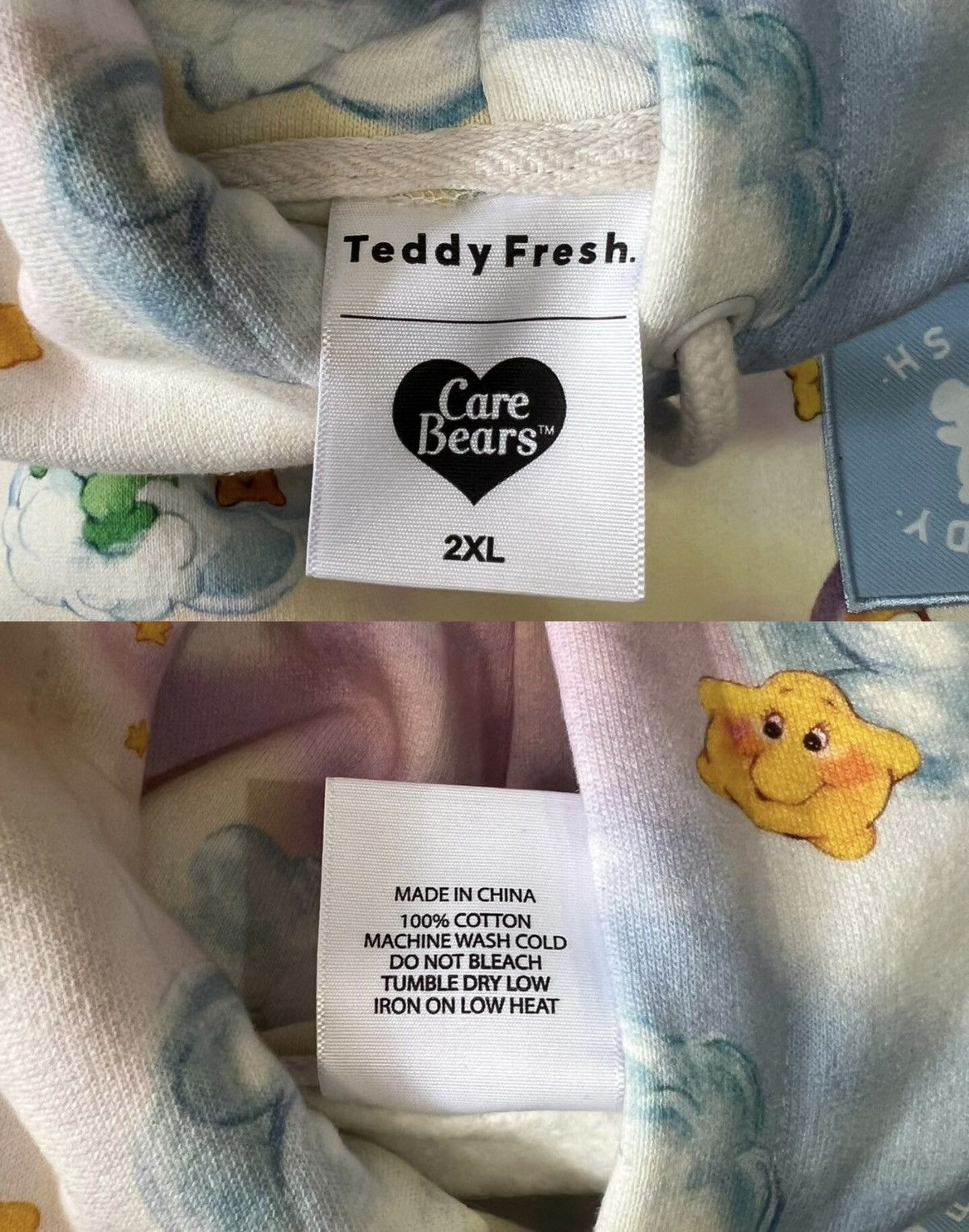 Teddy Fresh Teddy Fresh × Care Bears "Cloud Bears" Sherpa Hoodie Size US L / EU 52-54 / 3 - 5 Thumbnail