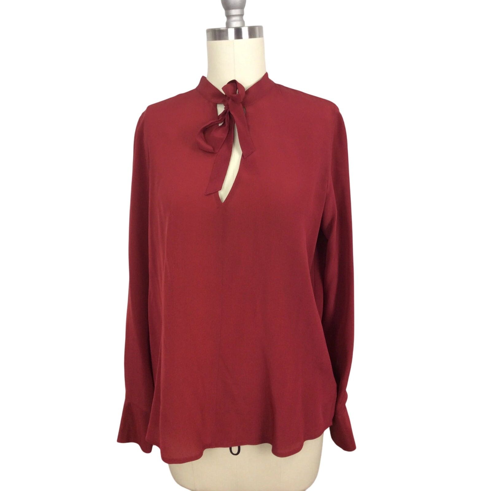 Madewell Madewell silk blouse with neck tie size XS Size XS / US 0-2 / IT 36-38 - 4 Thumbnail