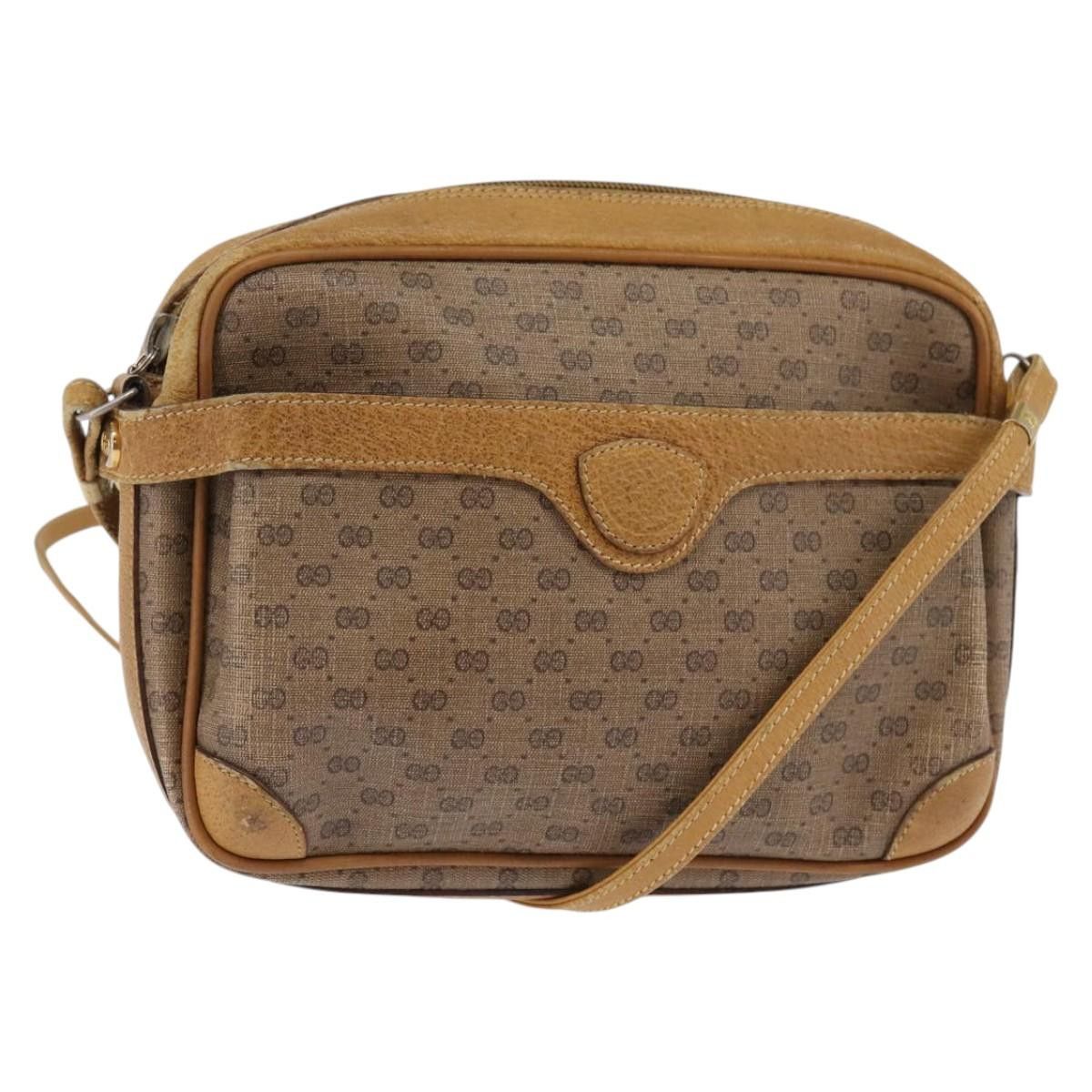 Gucci GUCCI Micro GG Supreme Shoulder Bag Pvc Beige Gold Size ONE SIZE - 1 Thumbnail